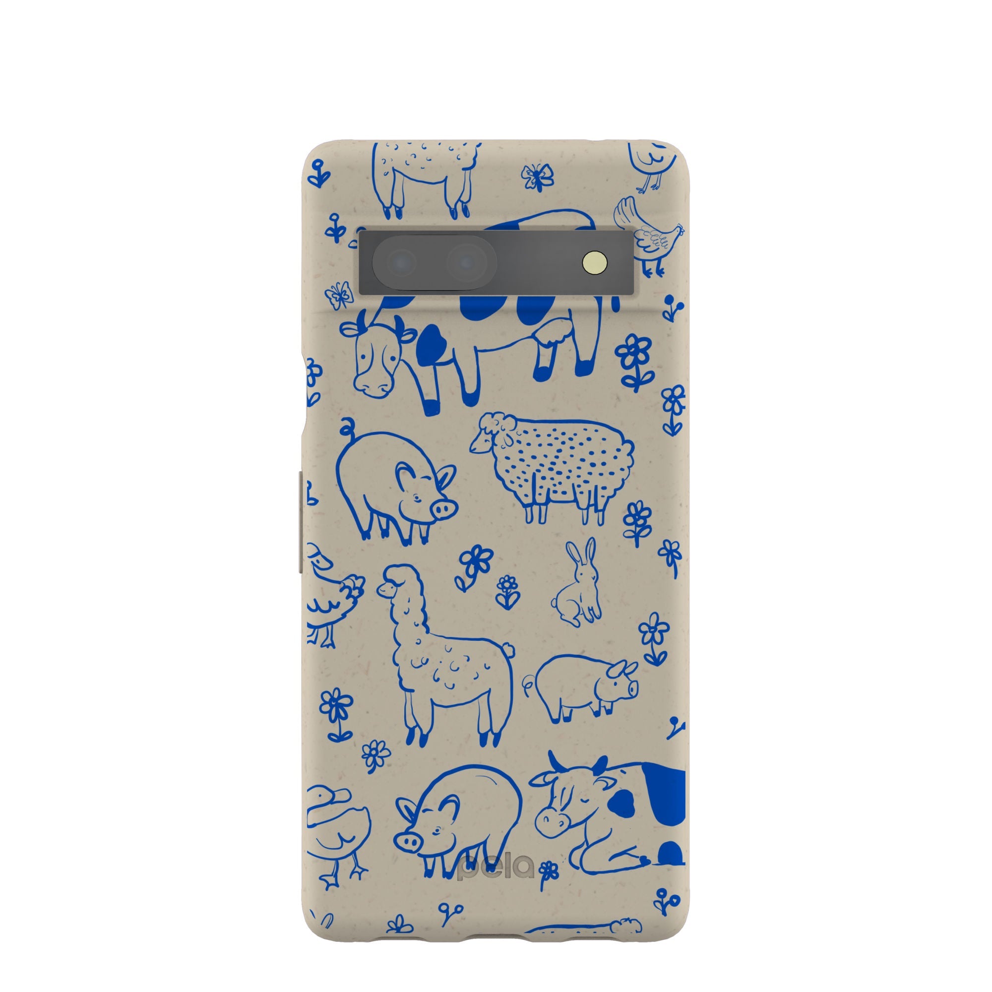 London Fog Happy Farmyard Google Pixel 7a Case Refurbished - Pela Case refurbished available on Cerqular