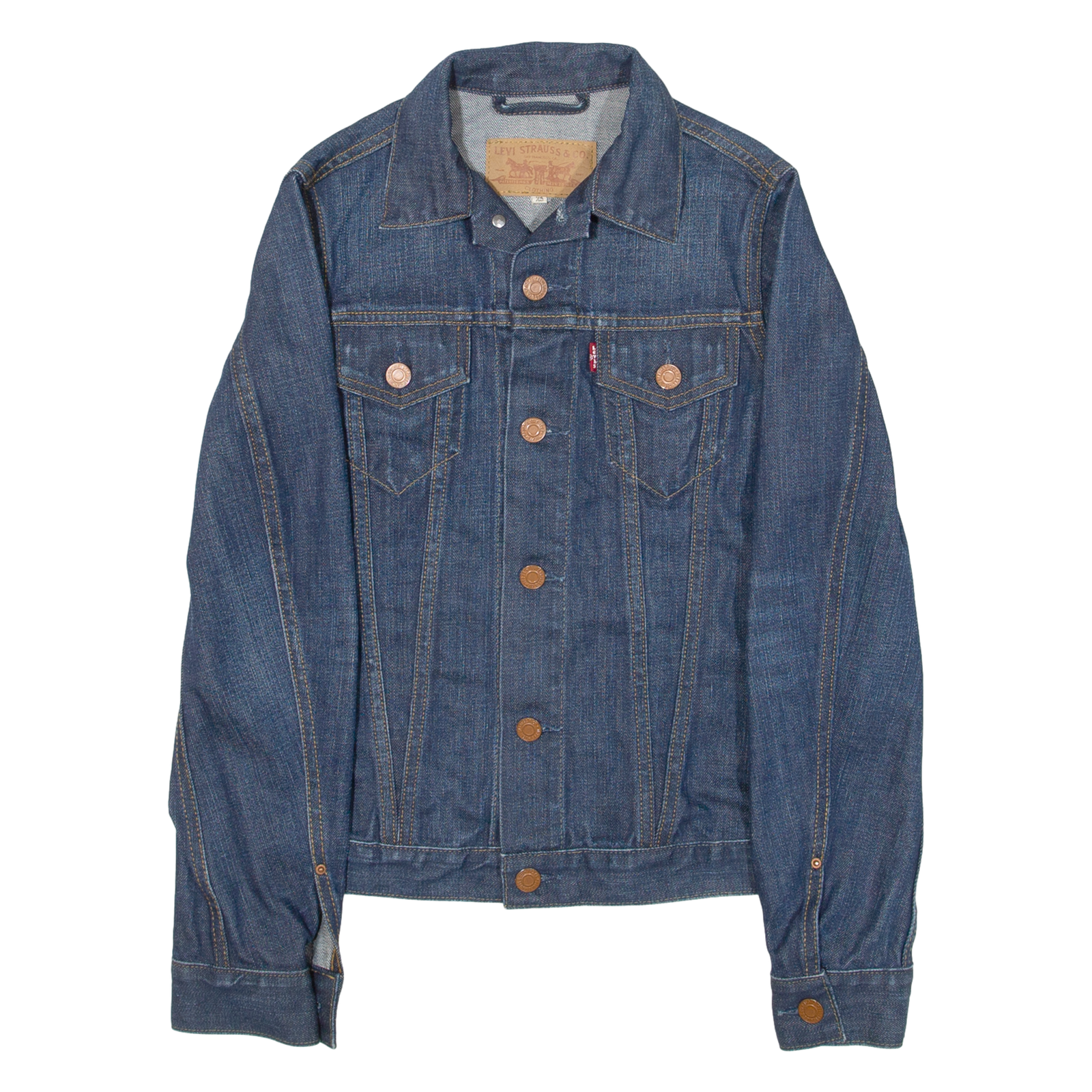 LEVI'S Womens Denim Jacket Blue XS Refurbished - N/A refurbished available on Cerqular