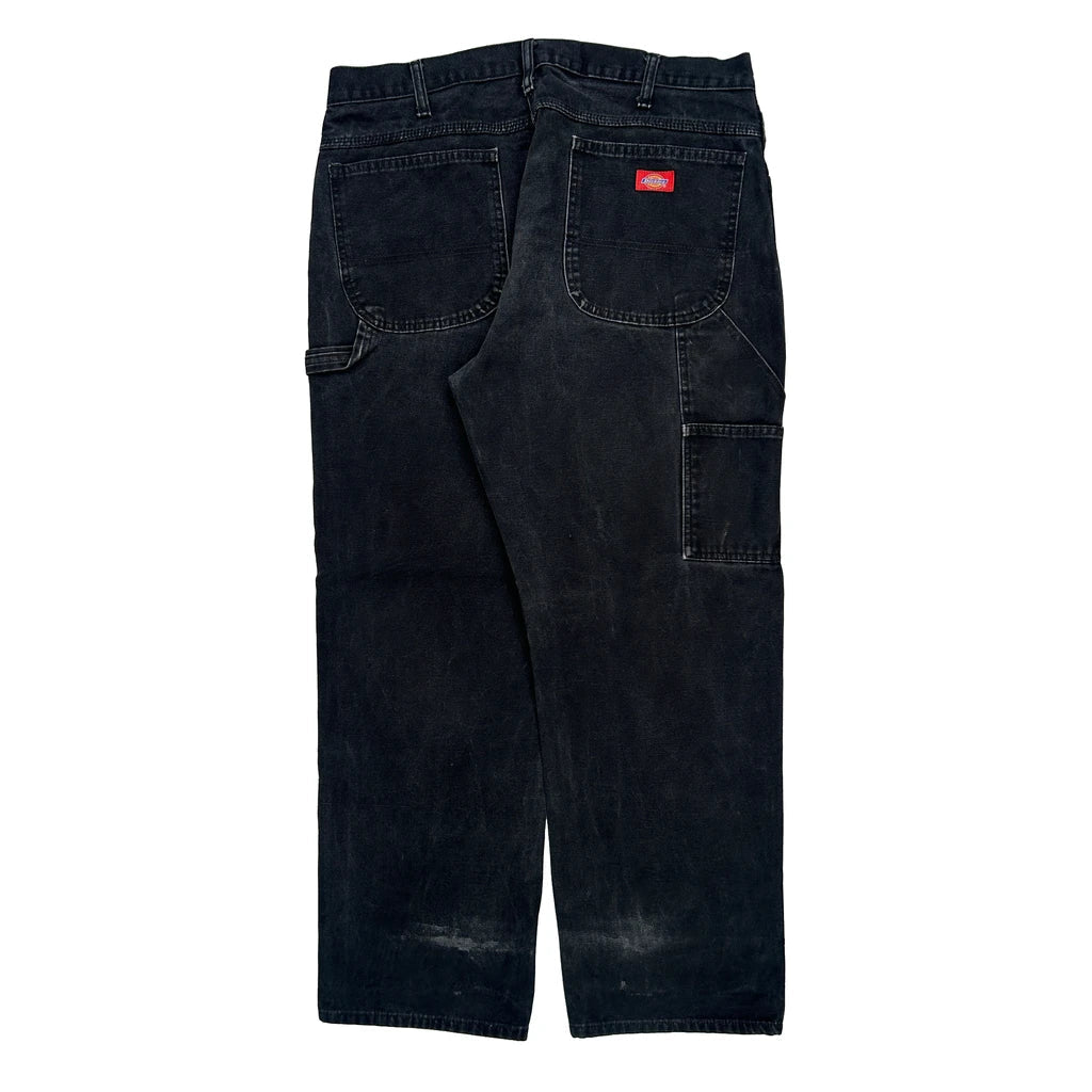 Dickies Carpenter Jeans - 36W 30L Black Cotton Refurbished - Thrifted (note: this is a term often used to describe second- refurbished available on Cerqular