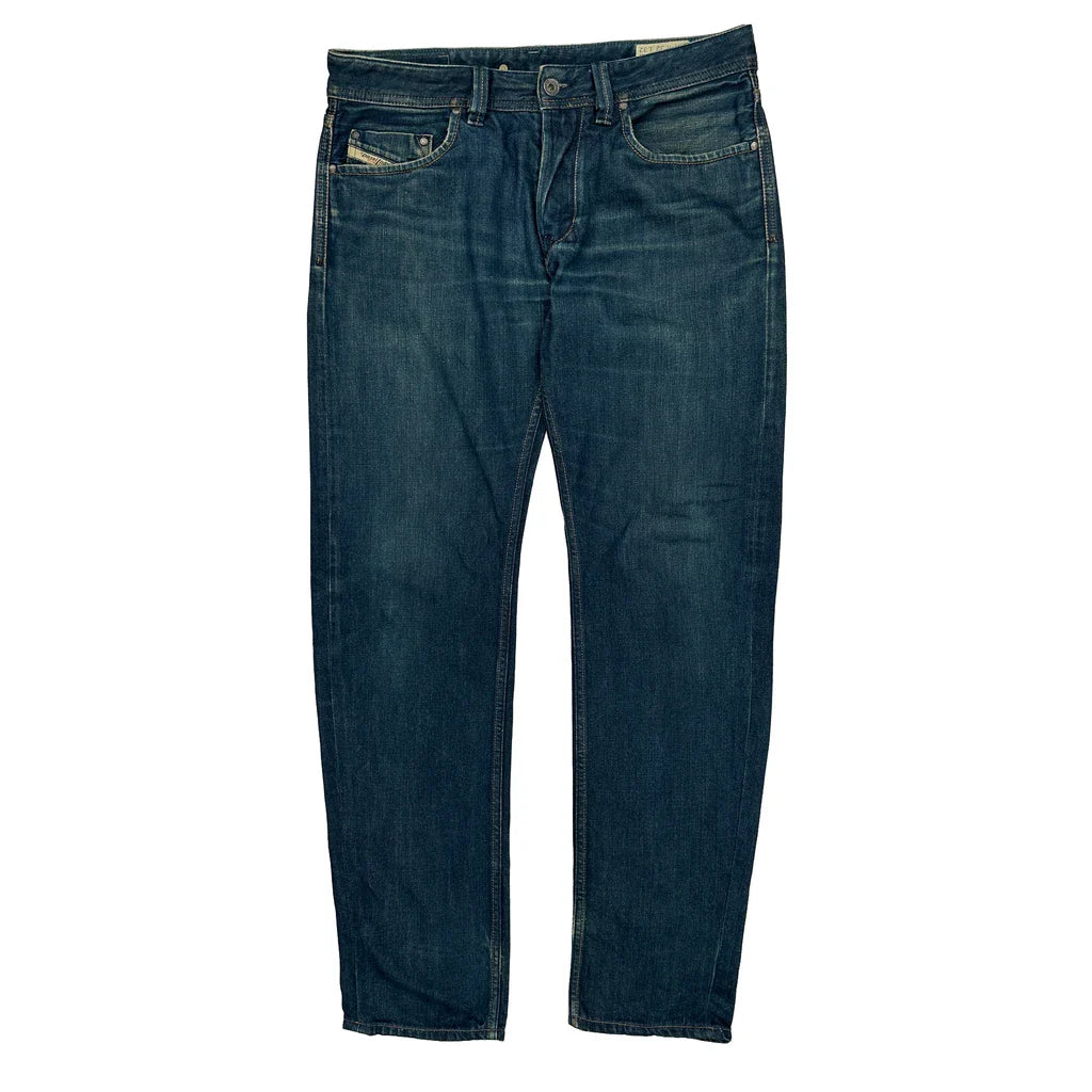 Diesel Larkee Jeans - 36W 31L Dark Wash Denim Refurbished - Thrifted (note: this is a term often used to describe second- refurbished available on Cerqular