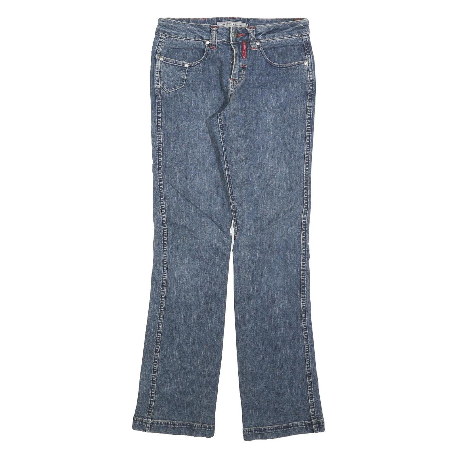 UNGUAU RADICAL Womens Slim Blue Denim Jeans W28 L32 Stylish Cotton Blend Zip Refurbished - N/A refurbished available on Cerqular