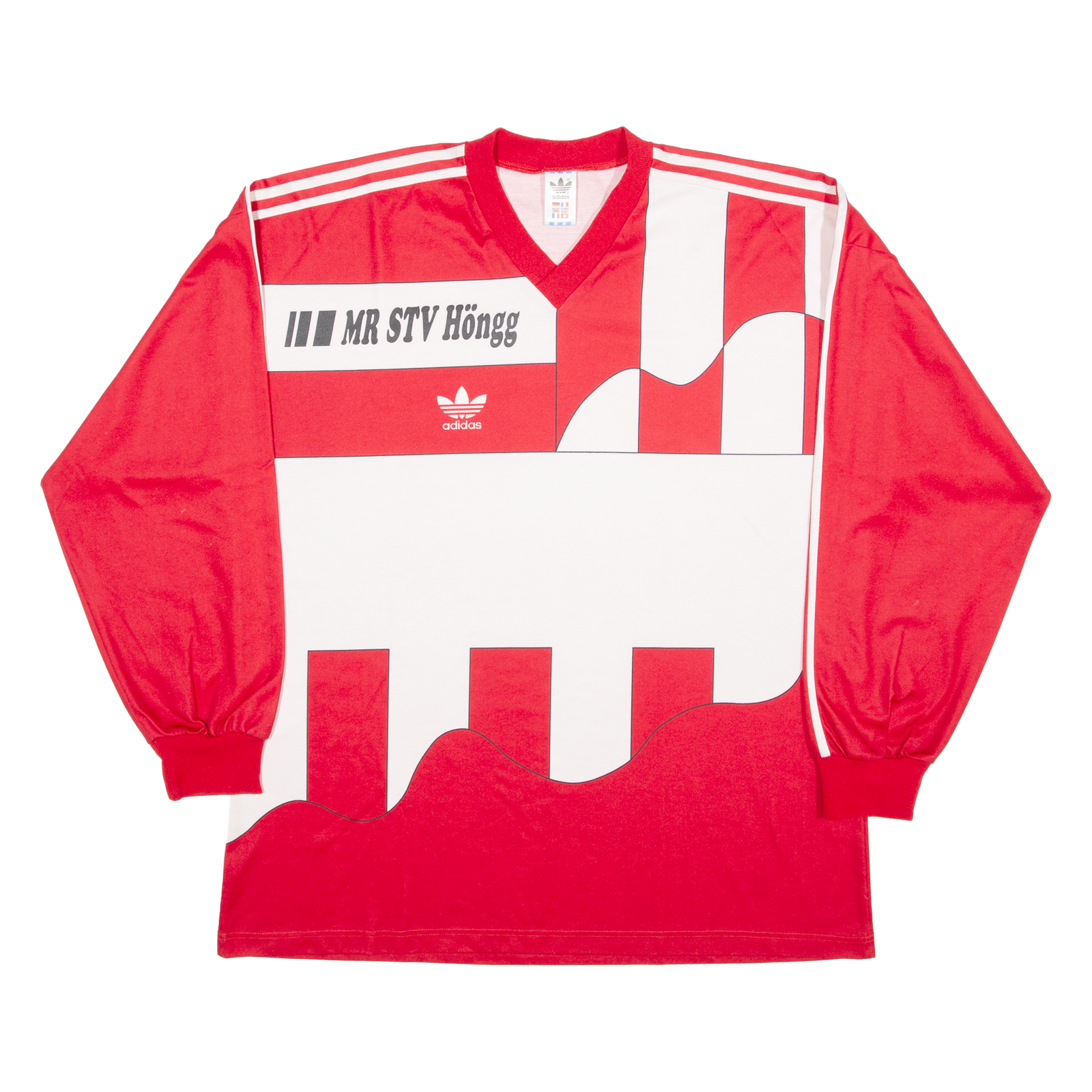 ADIDAS MR STV Hongg Mens Football Shirt Jersey Red 90s V-Neck XL Refurbished - N/A refurbished available on Cerqular
