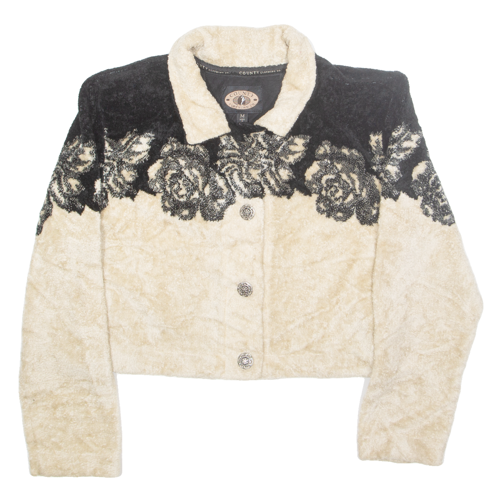 COUNTRY CLOTHING Womens Jacket Cream Wool Colourblock M Refurbished - N/A refurbished available on Cerqular