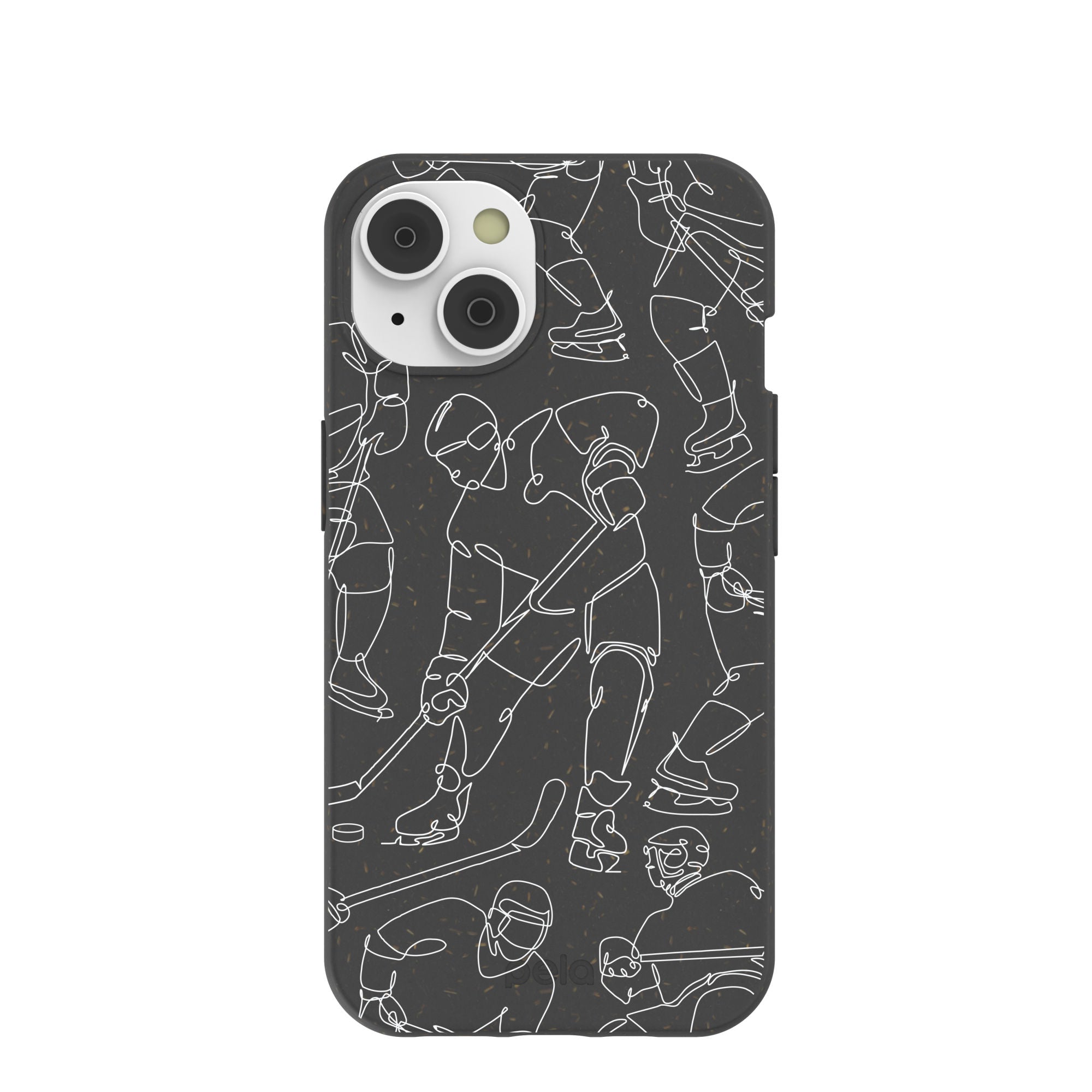 Black Play Sketch iPhone 14/16e Case Refurbished - Pela Case refurbished available on Cerqular