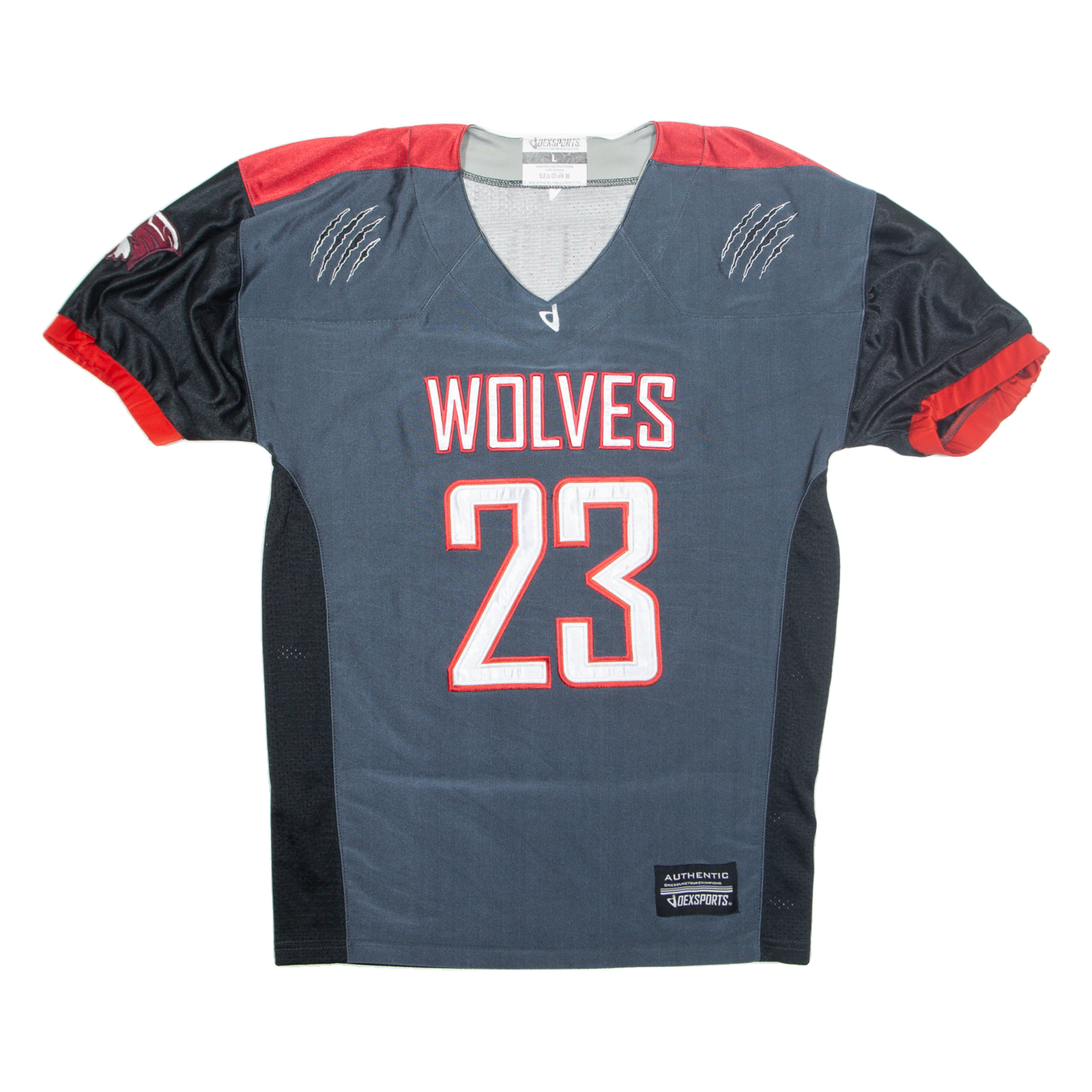 DEX SPORTS Wolves Mens Jersey Grey USA V-Neck L Refurbished - N/A refurbished available on Cerqular