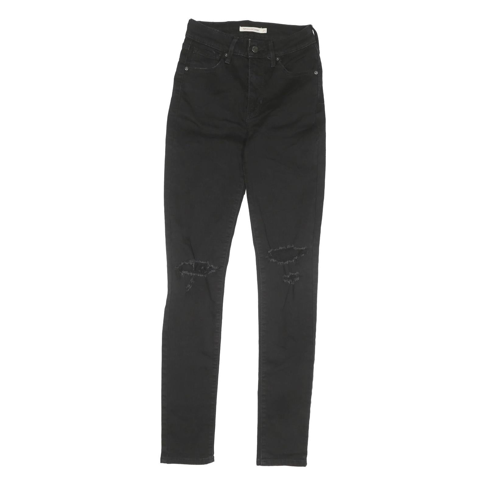Buy LEVI'S 721 Womens Black Regular Skinny Denim Medium W25 L30 Distressed Jeans Refurbished - $41.59 LEVI'S 721 Womens Black Regular Skinny Denim Medium W25 L30 Distressed Jeans Refurbished - N/A refurbished available on Cerqular