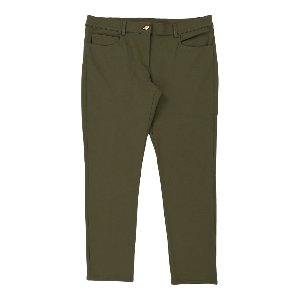 Buy Cavalli Class Trousers - 38W UK 16 Green Cotton | Size: UK 16 Refurbished - $68.03 Cavalli Class Trousers - 38W UK 16 Green Cotton | Size: UK 16 Refurbished - N/A (Preloved Designer is not a specific brand, it refurbished available on Cerqular