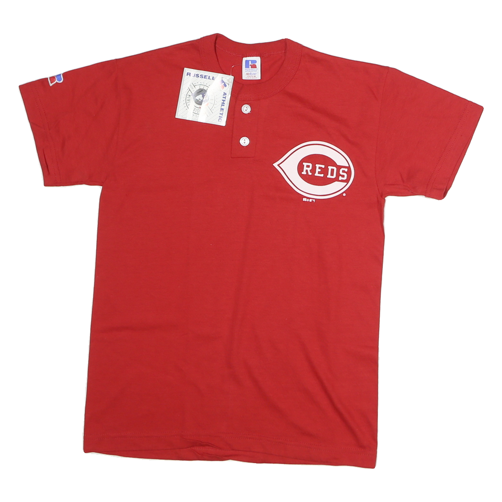RUSSELL ATHLETIC Mens Red Reds Cotton Pocket T-Shirt M Short Sleeve Crew Neck Refurbished - N/A refurbished available on Cerqular