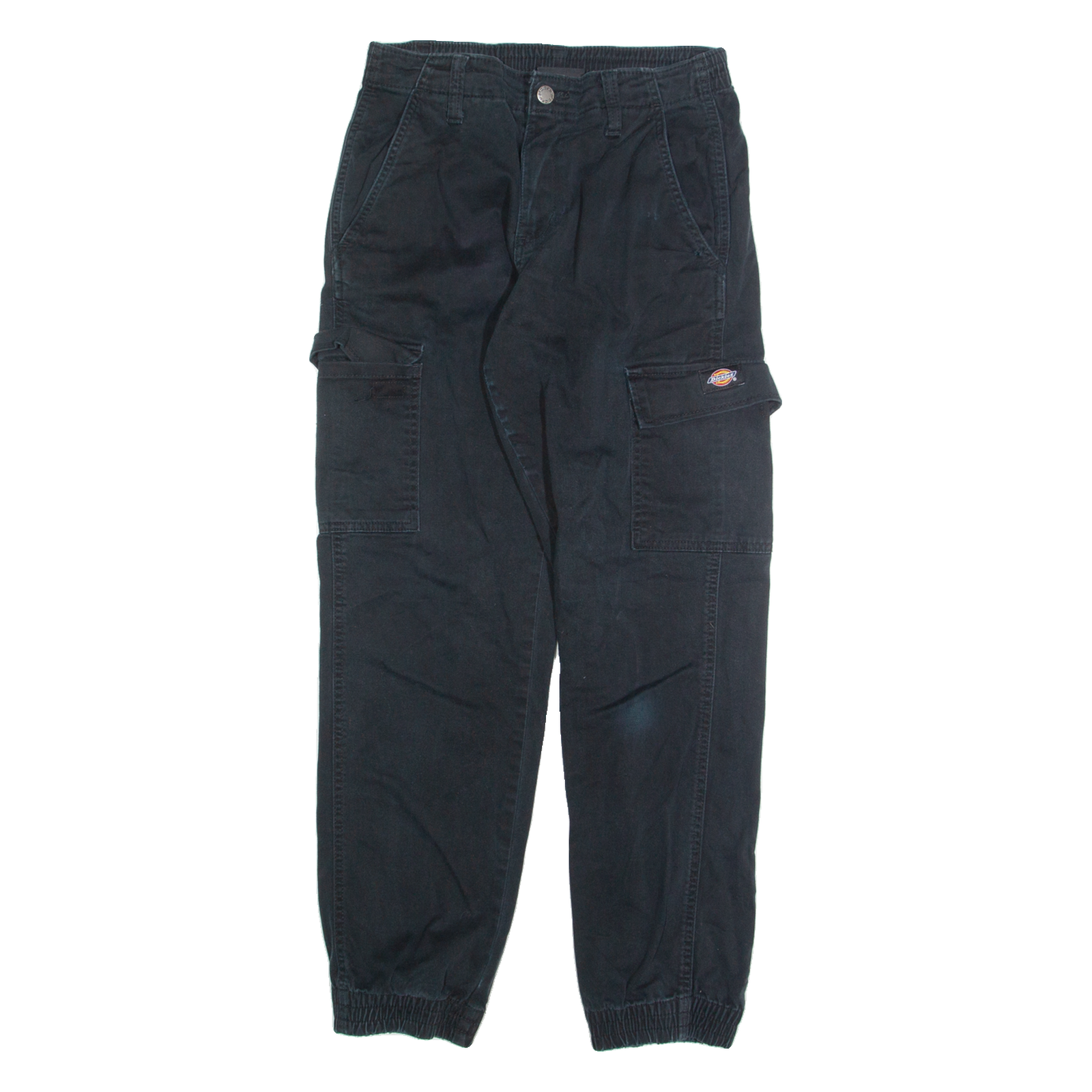 DICKIES Cargo Mens Trousers Black Regular Tapered W28 L28 Refurbished - N/A refurbished available on Cerqular