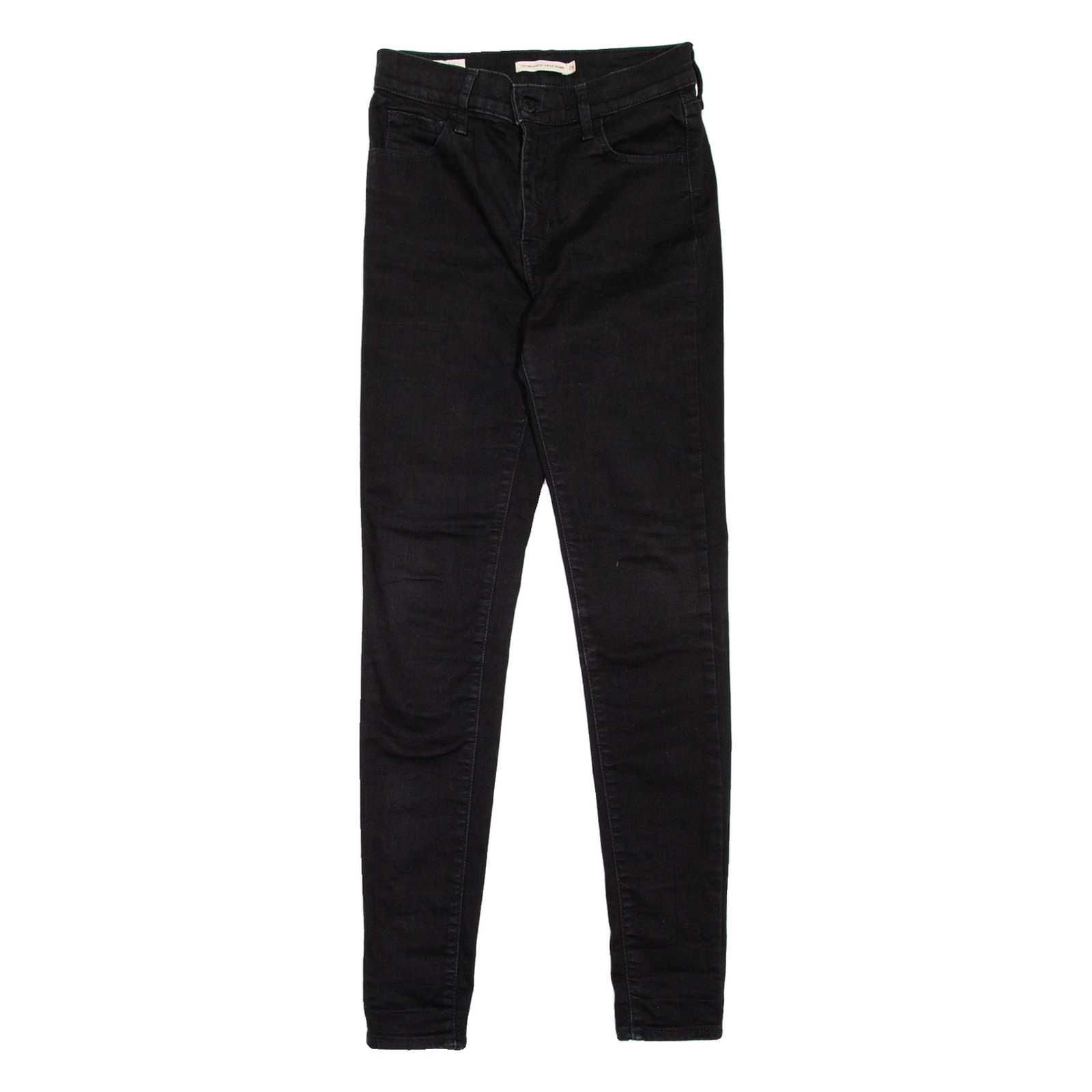 LEVI'S 720 High Rise BIG E Womens Jeans Black Slim Skinny W26 L30 Refurbished - N/A refurbished available on Cerqular