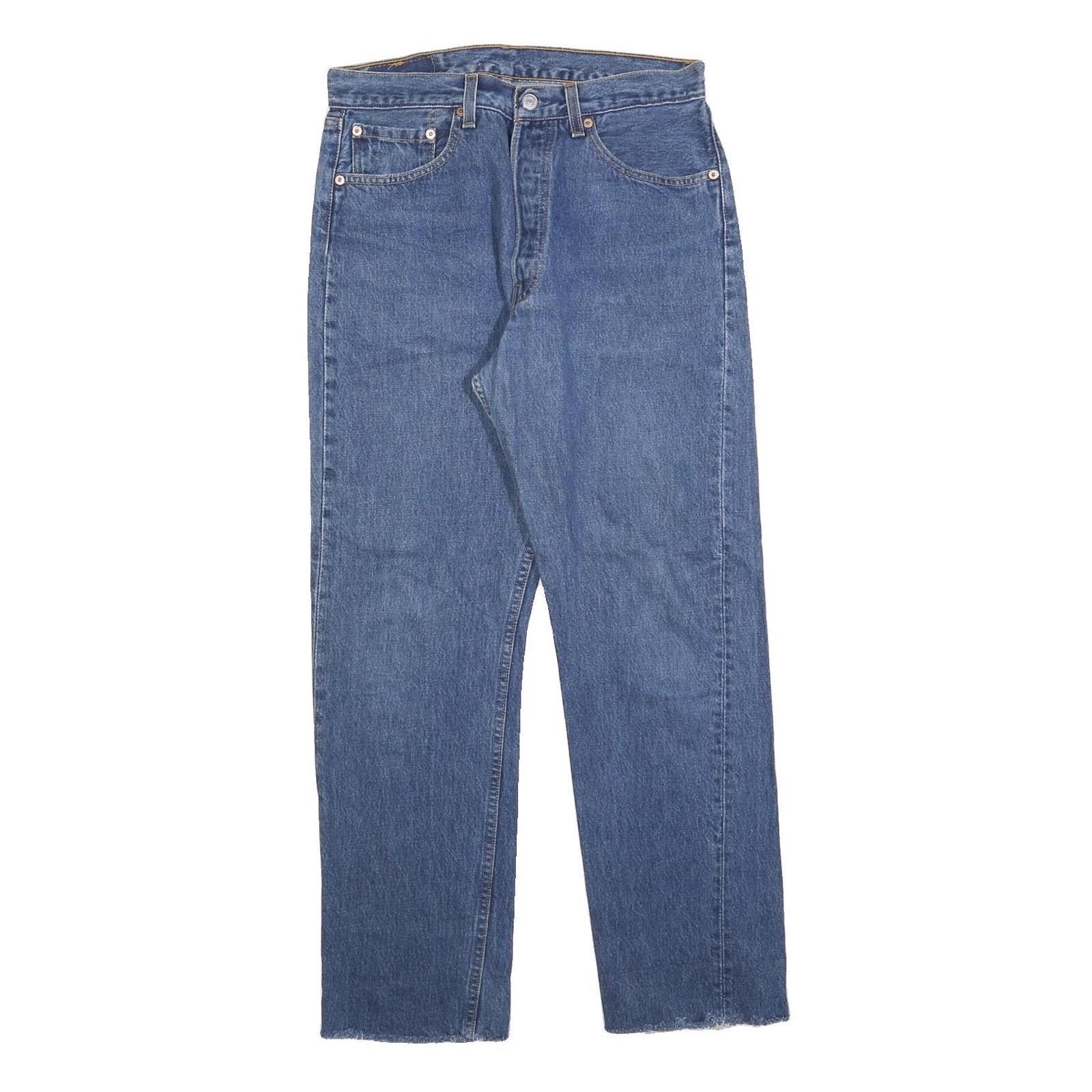 LEVI'S Mens Jeans Blue Regular Straight Denim Medium W30 L28 Classic Cotton Refurbished - N/A refurbished available on Cerqular