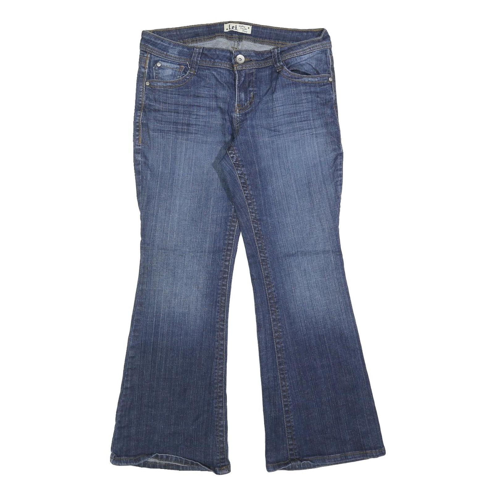 LEI Womens Regular Fit Blue Bootcut Denim Jeans W30 L28 Stylish Casual Wear Refurbished - N/A refurbished available on Cerqular