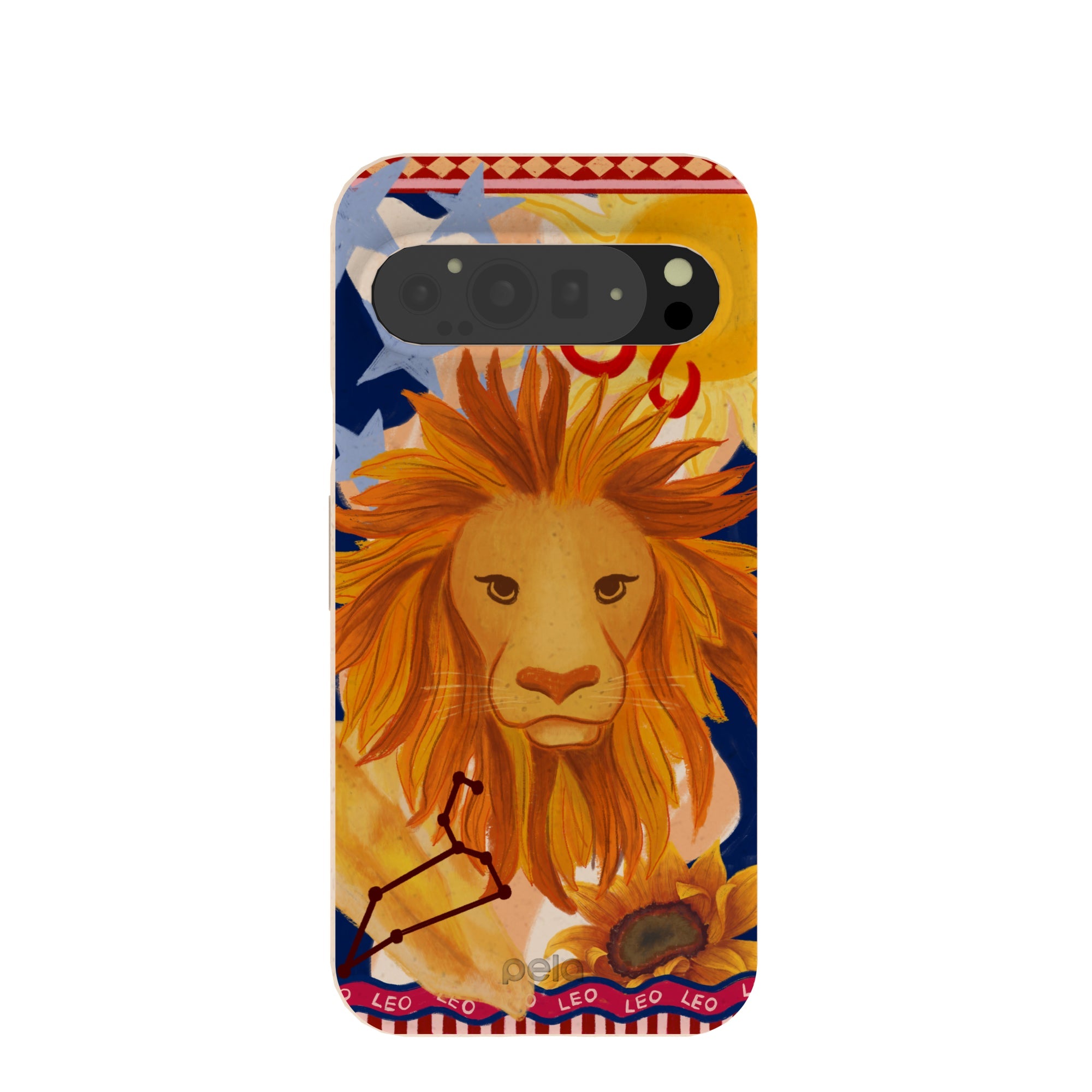 Seashell Leo Lion Google Pixel 9 Pro XL Case Refurbished - Pela Case refurbished available on Cerqular