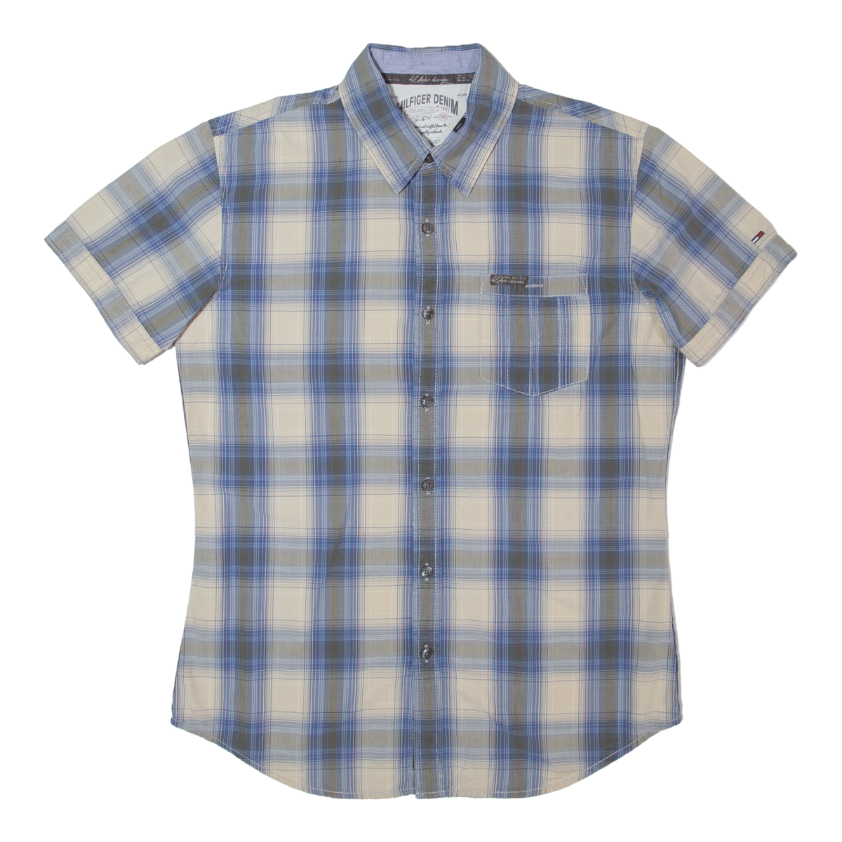 Buy TOMMY HILFIGER Mens Shirt Blue Check S Refurbished - $17.15 TOMMY HILFIGER Mens Shirt Blue Check S Refurbished - N/A refurbished available on Cerqular