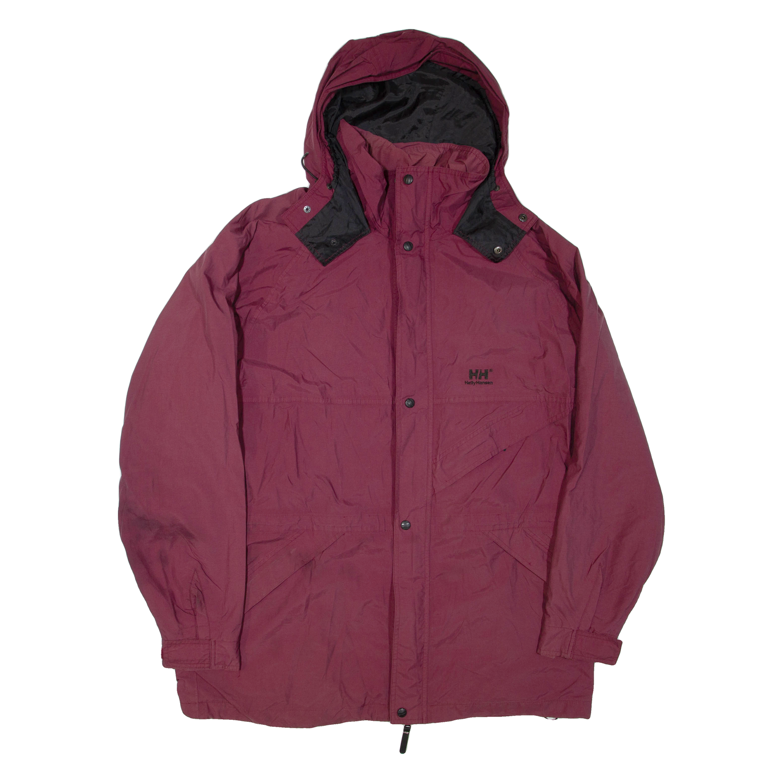 HELLY HANSEN Womens Jacket Maroon Nylon Hooded XL Refurbished - N/A refurbished available on Cerqular