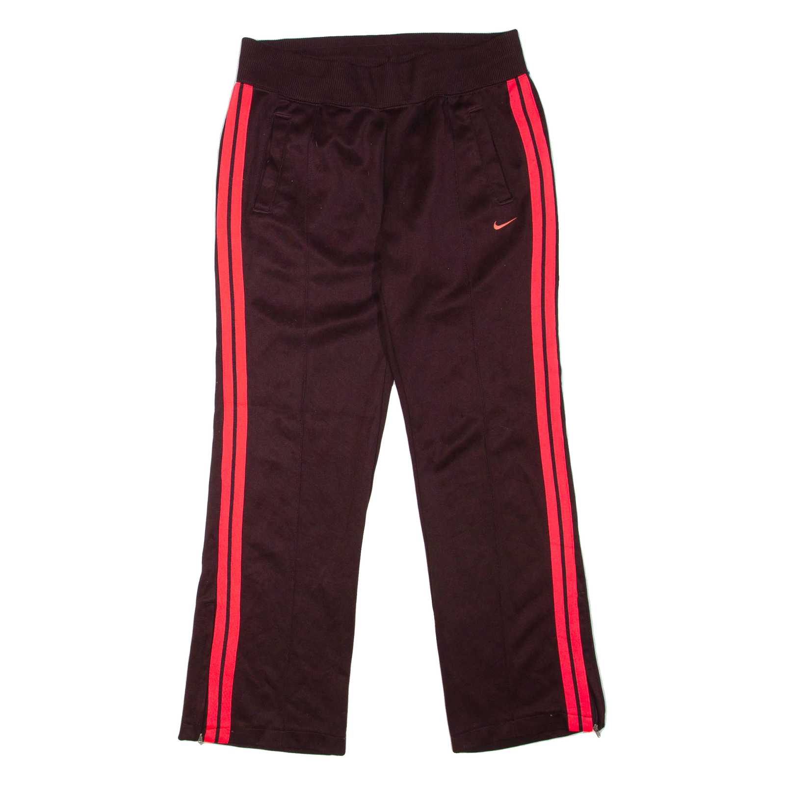 NIKE Womens Sweatpants Maroon Flared M W30 L31 Refurbished - N/A refurbished available on Cerqular