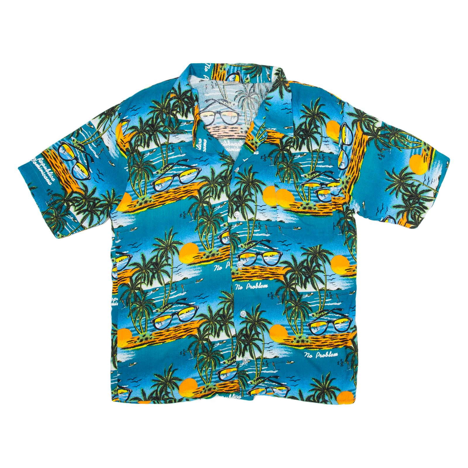 ARENA Mens Hawaiian Shirt Blue Floral M Refurbished - N/A refurbished available on Cerqular
