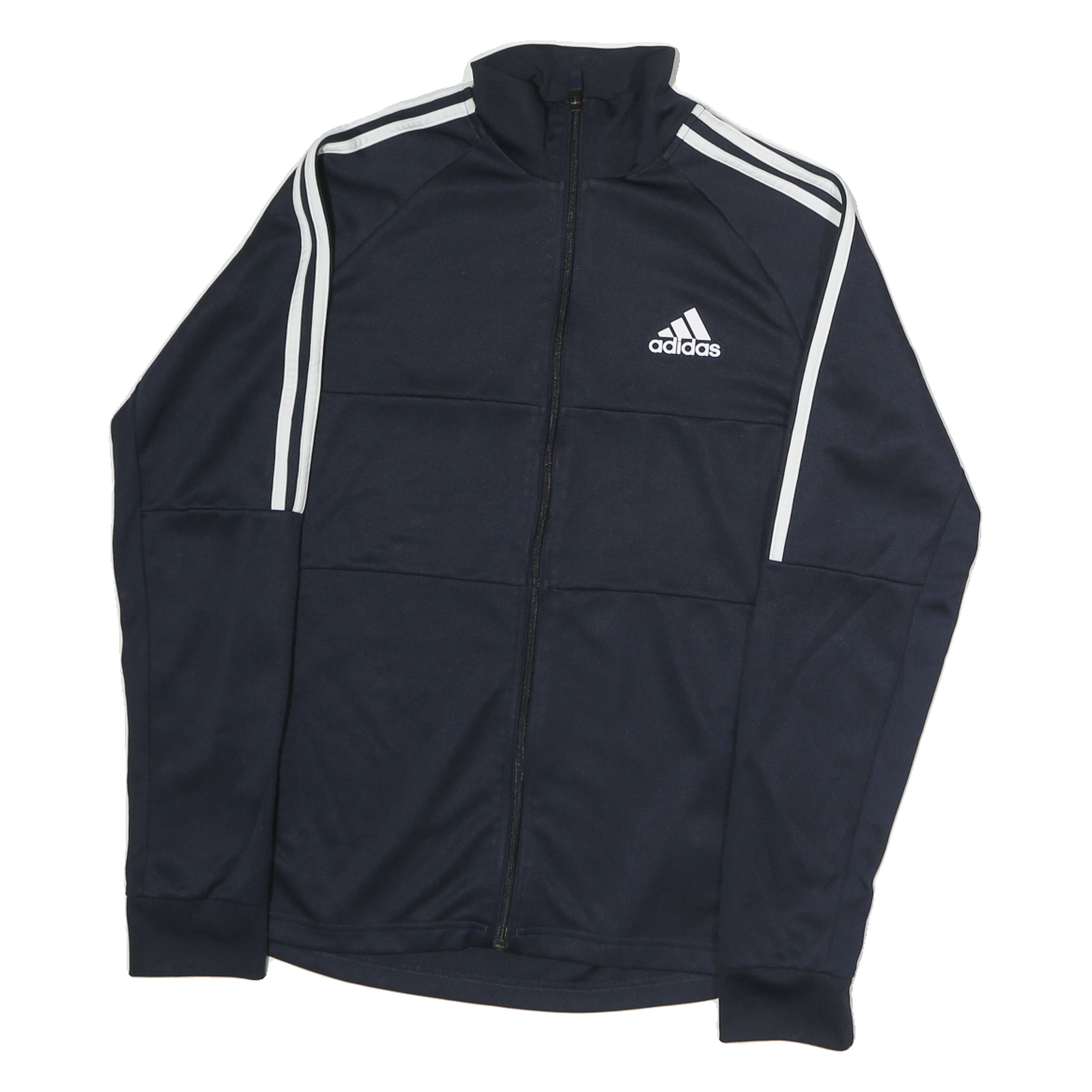 ADIDAS Mens Navy Blue Jacket M Polyester Zip Athletic Sportswear Refurbished - N/A refurbished available on Cerqular