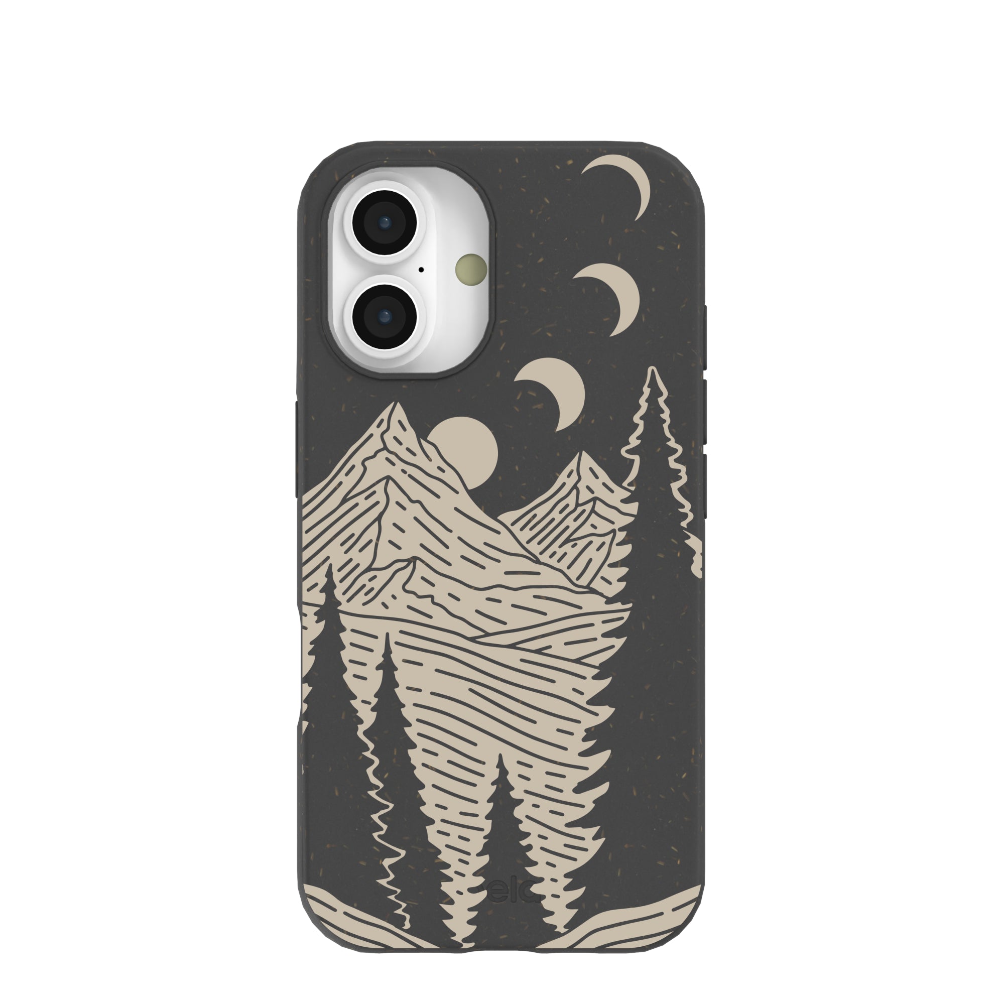 Black Moonlight Peaks iPhone 16 Case Refurbished - Pela Case refurbished available on Cerqular