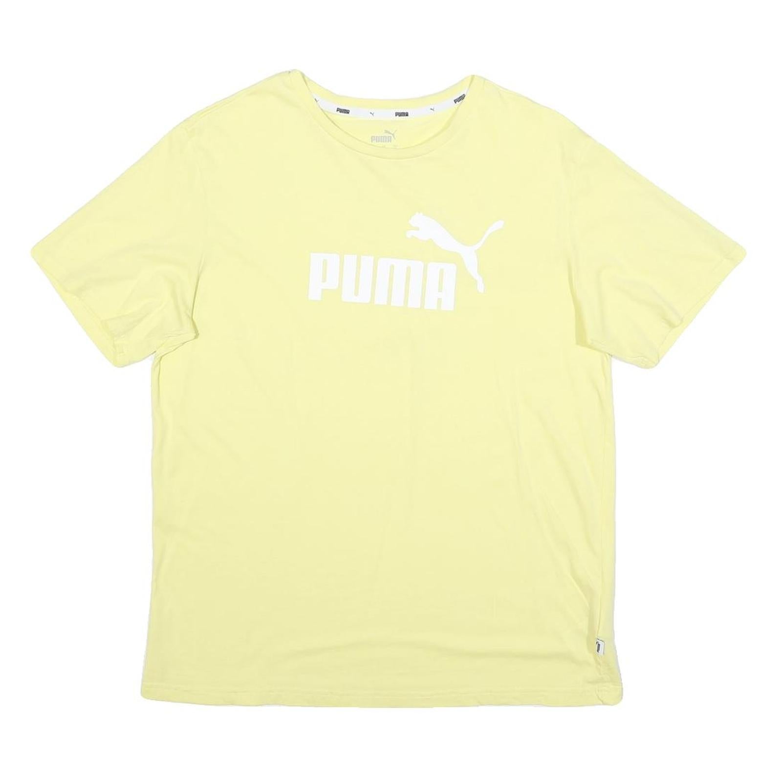 Buy PUMA Mens Yellow Crew Neck Short Sleeve T-Shirt M Cotton Blend Logo Print Refurbished - $19.49 PUMA Mens Yellow Crew Neck Short Sleeve T-Shirt M Cotton Blend Logo Print Refurbished - N/A refurbished available on Cerqular