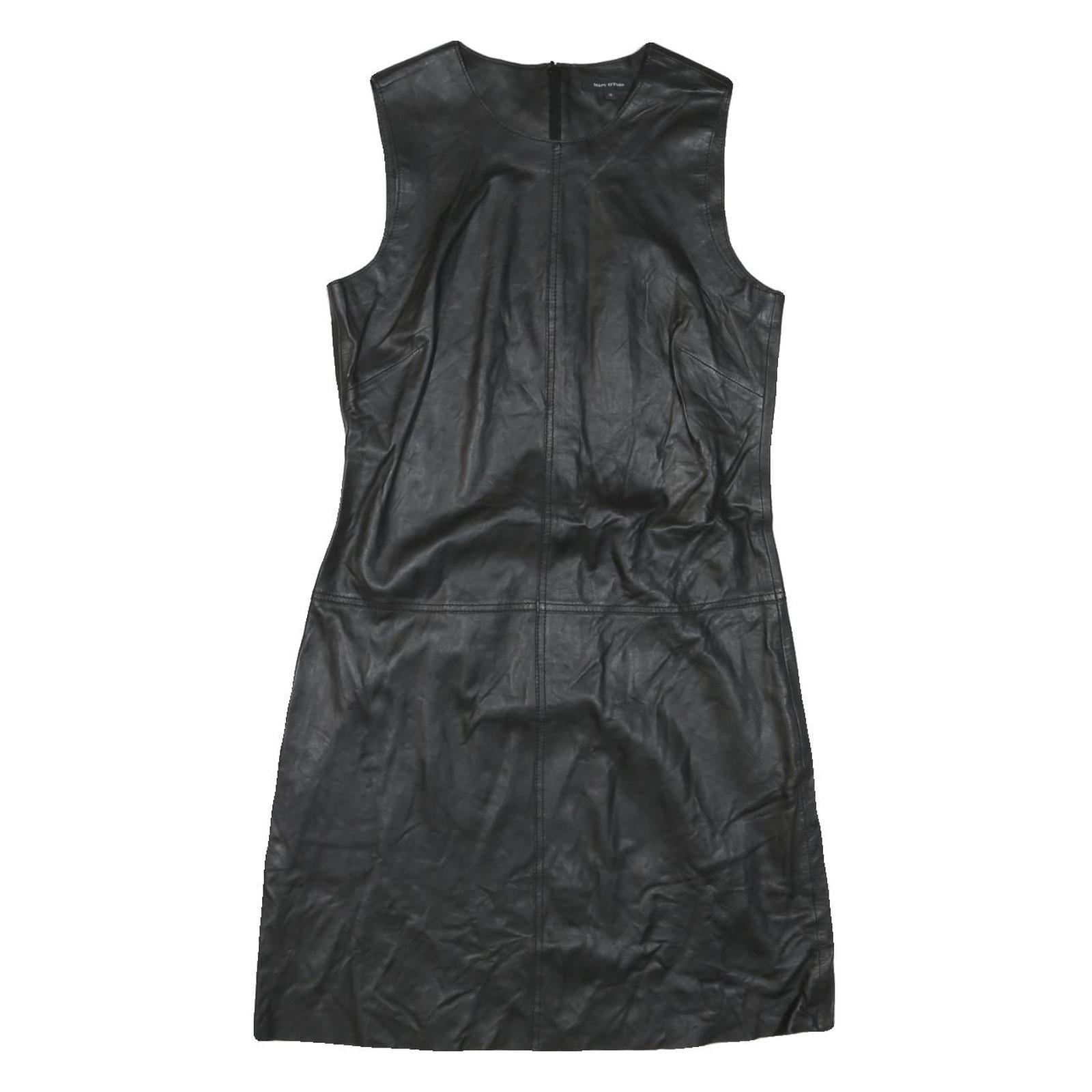 MARC O'POLO Womens Black Sleeveless Mini Dress Polyester Blend Smooth Finish Zip Refurbished - N/A refurbished available on Cerqular