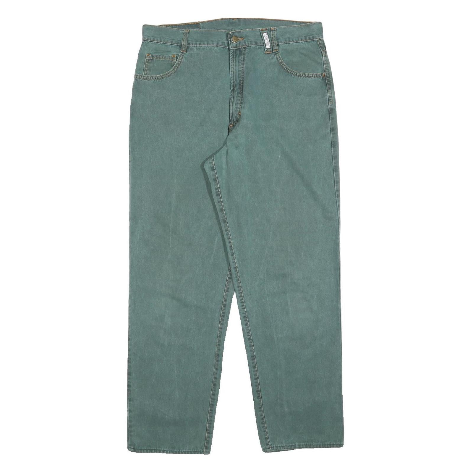 RANGERS Mens Regular Fit Cotton Blend Jeans Blue W34 L30 Classic Zip Pockets Refurbished - N/A refurbished available on Cerqular
