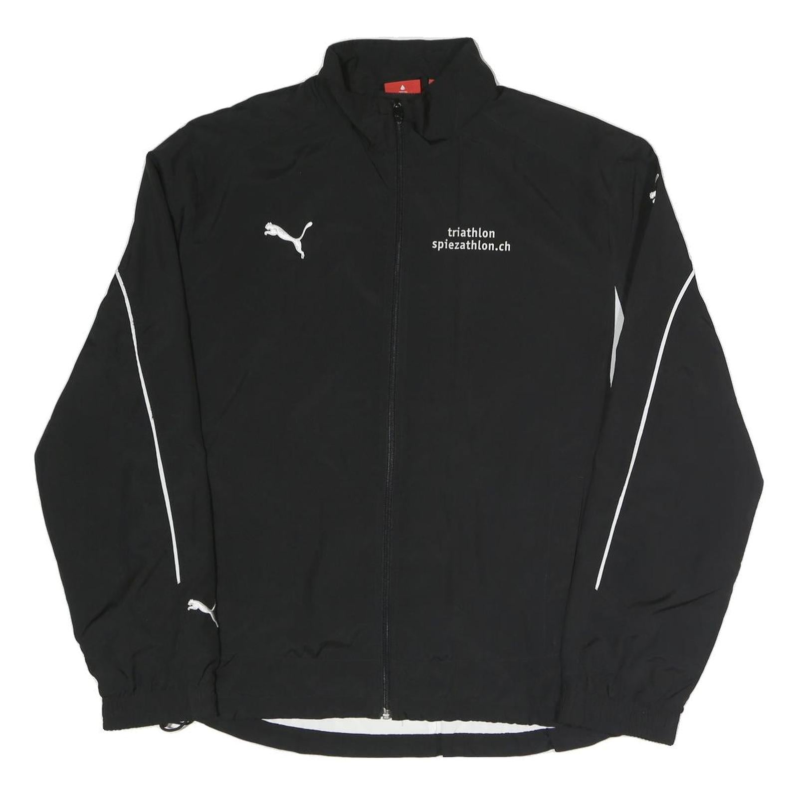 Buy PUMA Mens Black & White Triathlon Lightweight Jacket L Polyester Blend Zip Refurbished - $41.59 PUMA Mens Black & White Triathlon Lightweight Jacket L Polyester Blend Zip Refurbished - N/A refurbished available on Cerqular