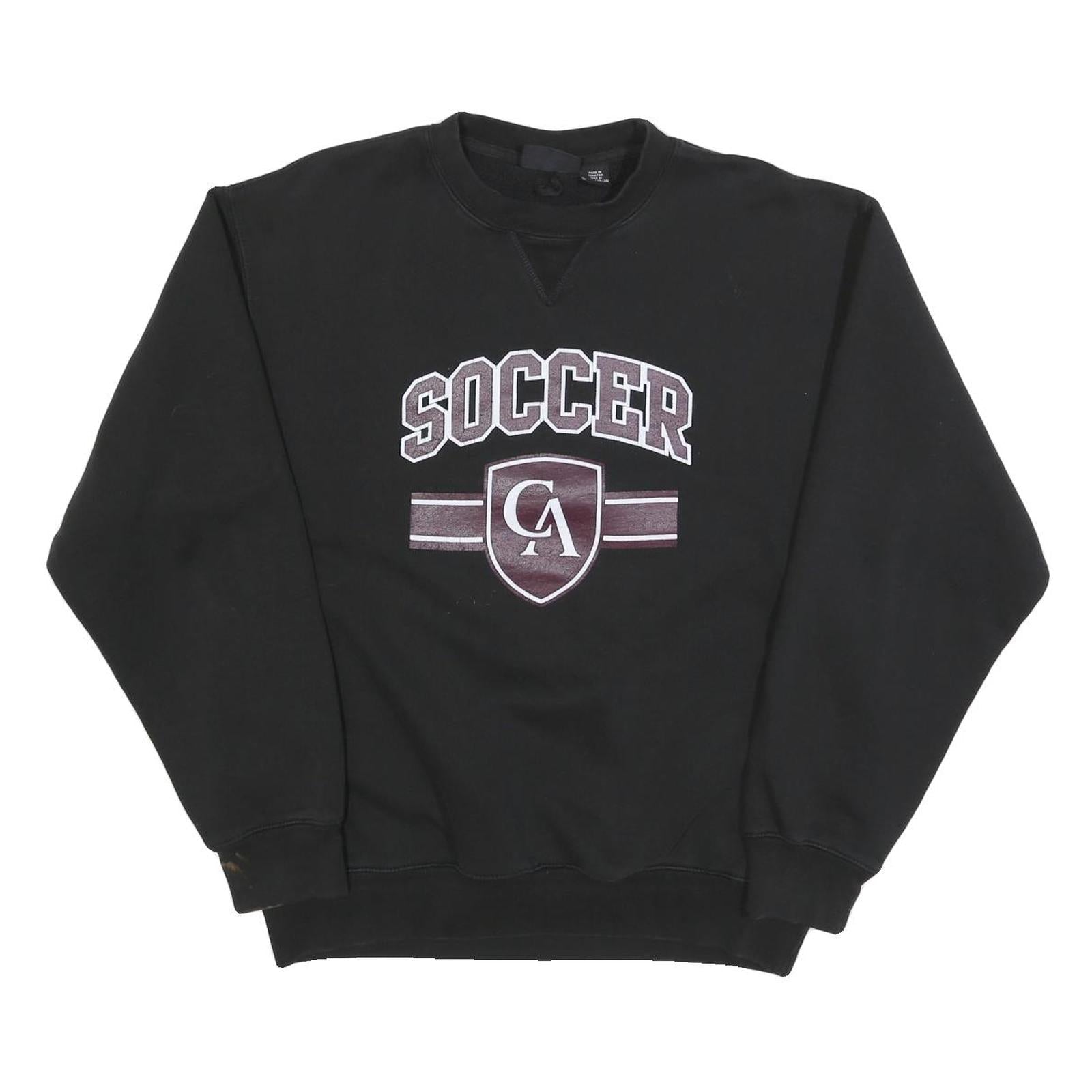 PENNANT Mens Black Soccer Crew Neck M Cotton Blend Casual Sweatshirt Refurbished - N/A refurbished available on Cerqular