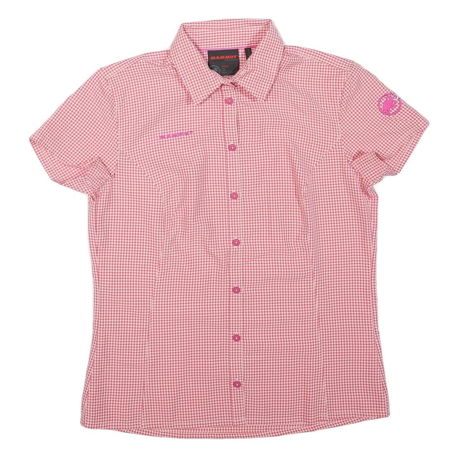 MAMMUT Womens Pink Check Shirt S Outdoor Hiking Performance Breathable Refurbished - N/A refurbished available on Cerqular