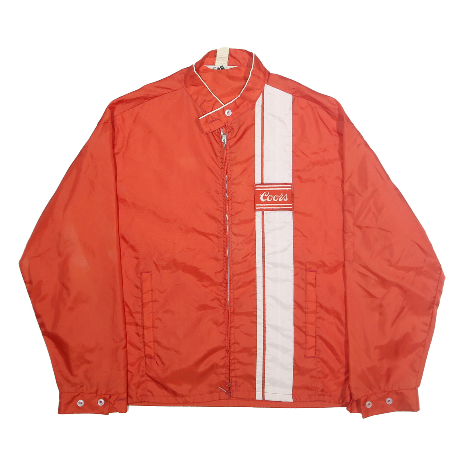 COORS Mens Red & White Nylon Zip Jacket XL Casual Racing Inspired Lightweight Refurbished - N/A refurbished available on Cerqular