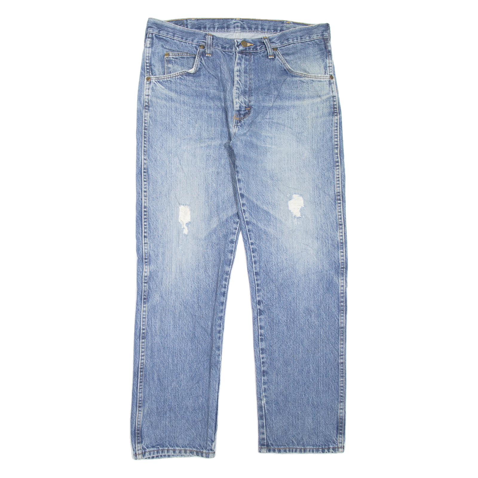 Buy WRANGLER Distressed Mens Jeans Blue Regular Straight Stone Wash W34 L30 Refurbished - $25.99 WRANGLER Distressed Mens Jeans Blue Regular Straight Stone Wash W34 L30 Refurbished - N/A refurbished available on Cerqular