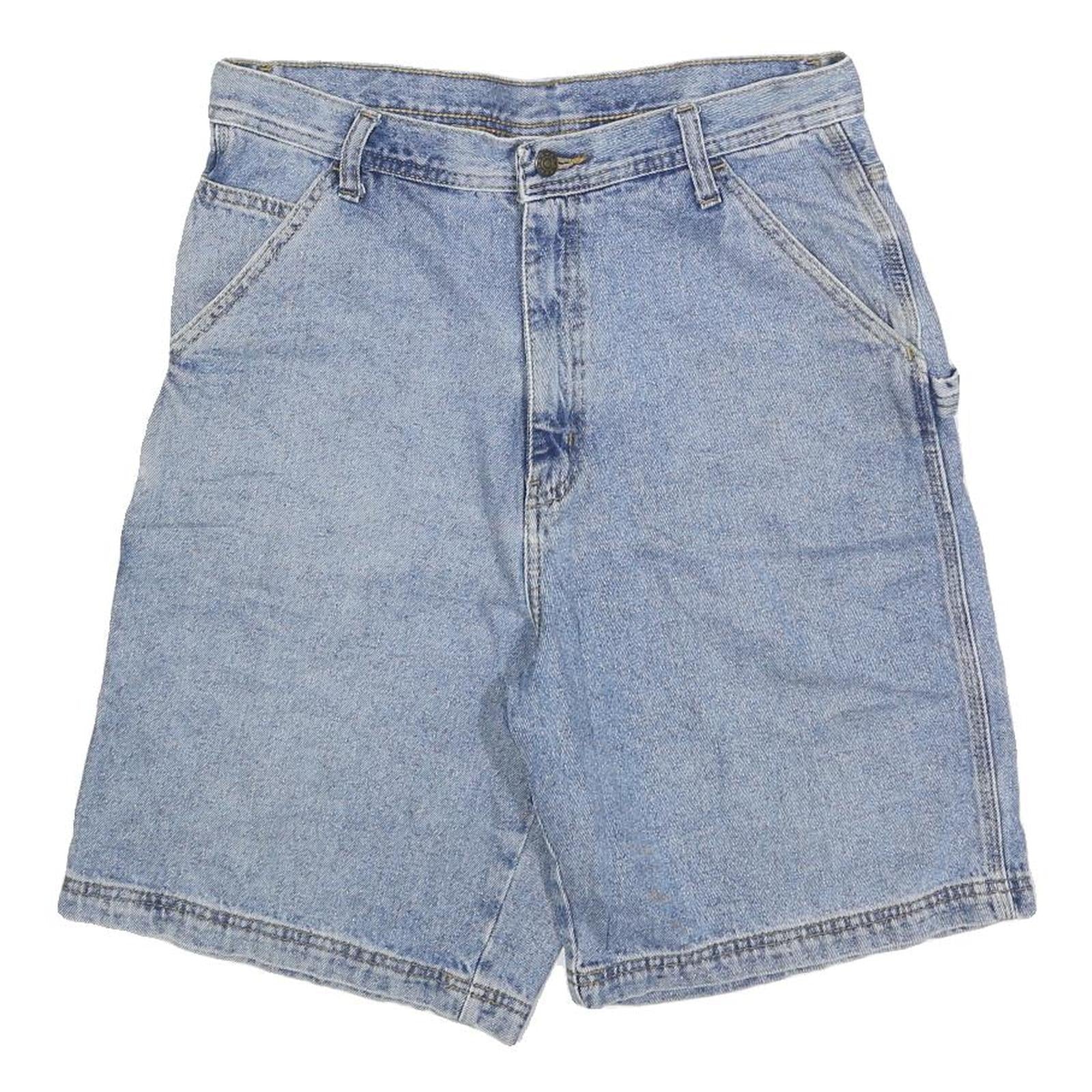 Mens Blue Denim Casual Cotton Blend Workwear Shorts M W32 Utility Style Refurbished - N/A refurbished available on Cerqular