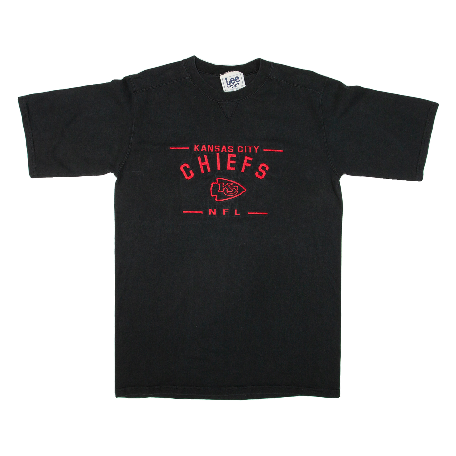 LEE SPORT Kansas City Chiefs Mens T-Shirt Black 90s USA M Refurbished - N/A refurbished available on Cerqular