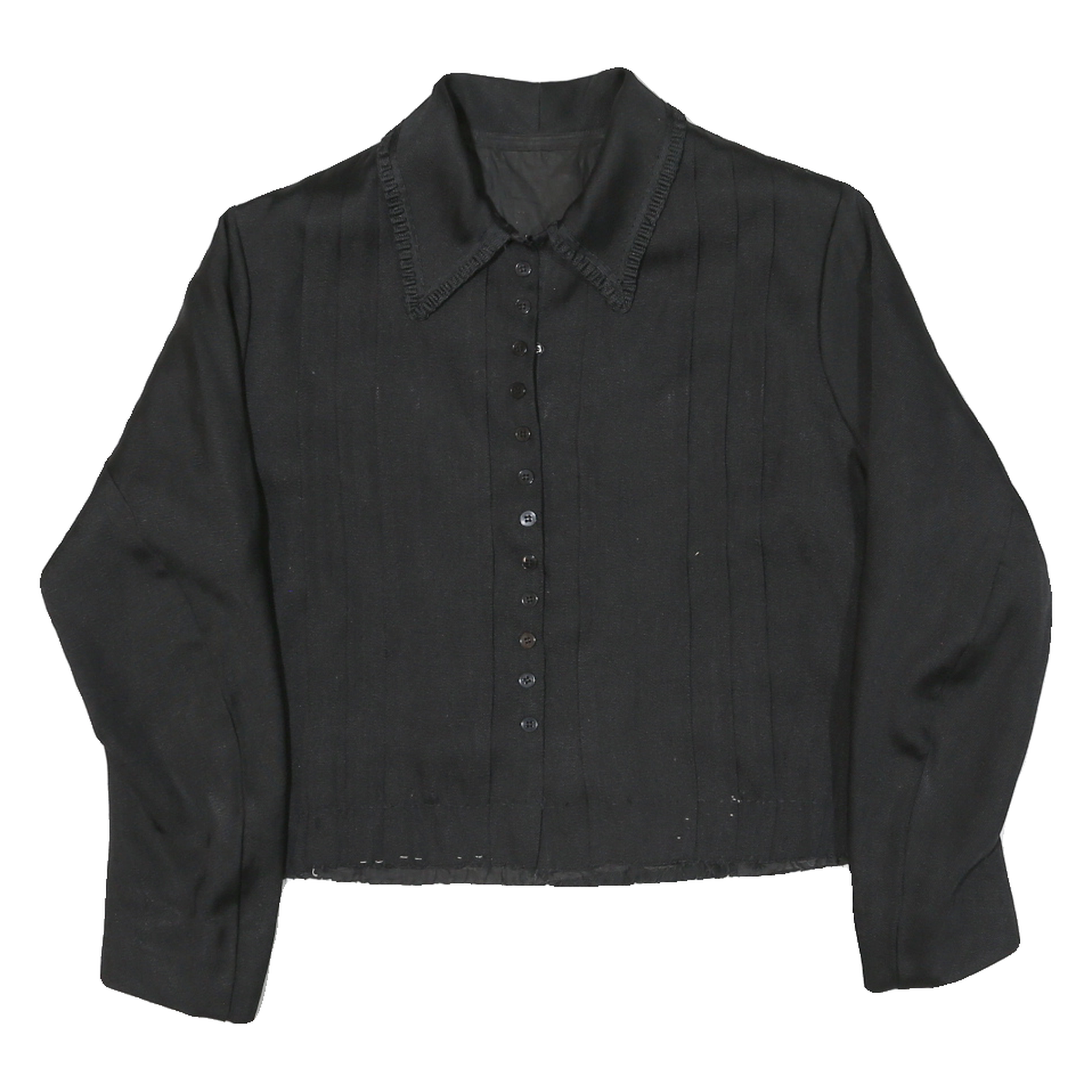 Womens Black Blazer Button Up Classic Fit M Polyester Blend Woven Plain Cropped Refurbished - N/A refurbished available on Cerqular