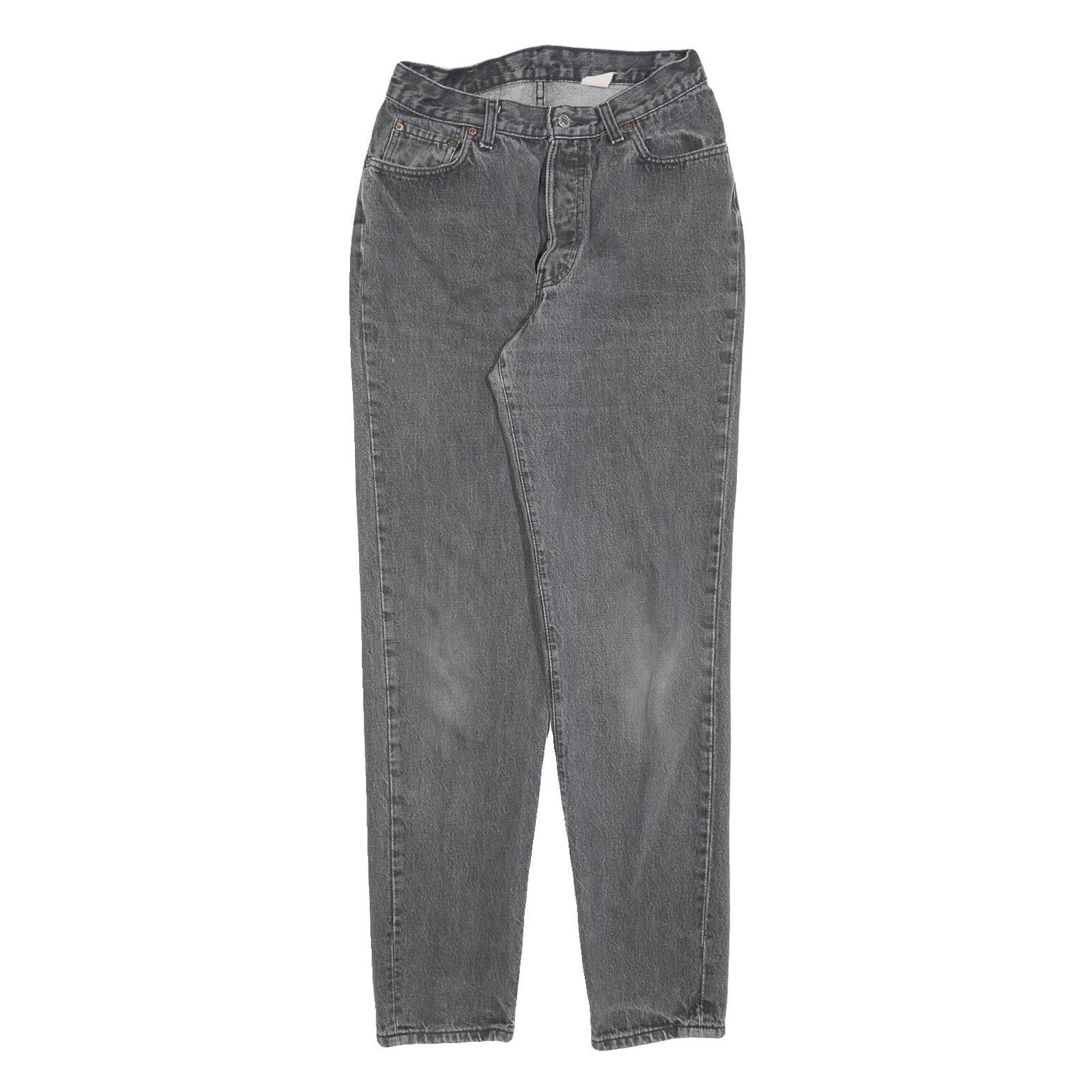 LEVI'S Womens Regular Fit Black Denim Jeans W27 L32 Classic Cotton Blend Button Refurbished - N/A refurbished available on Cerqular