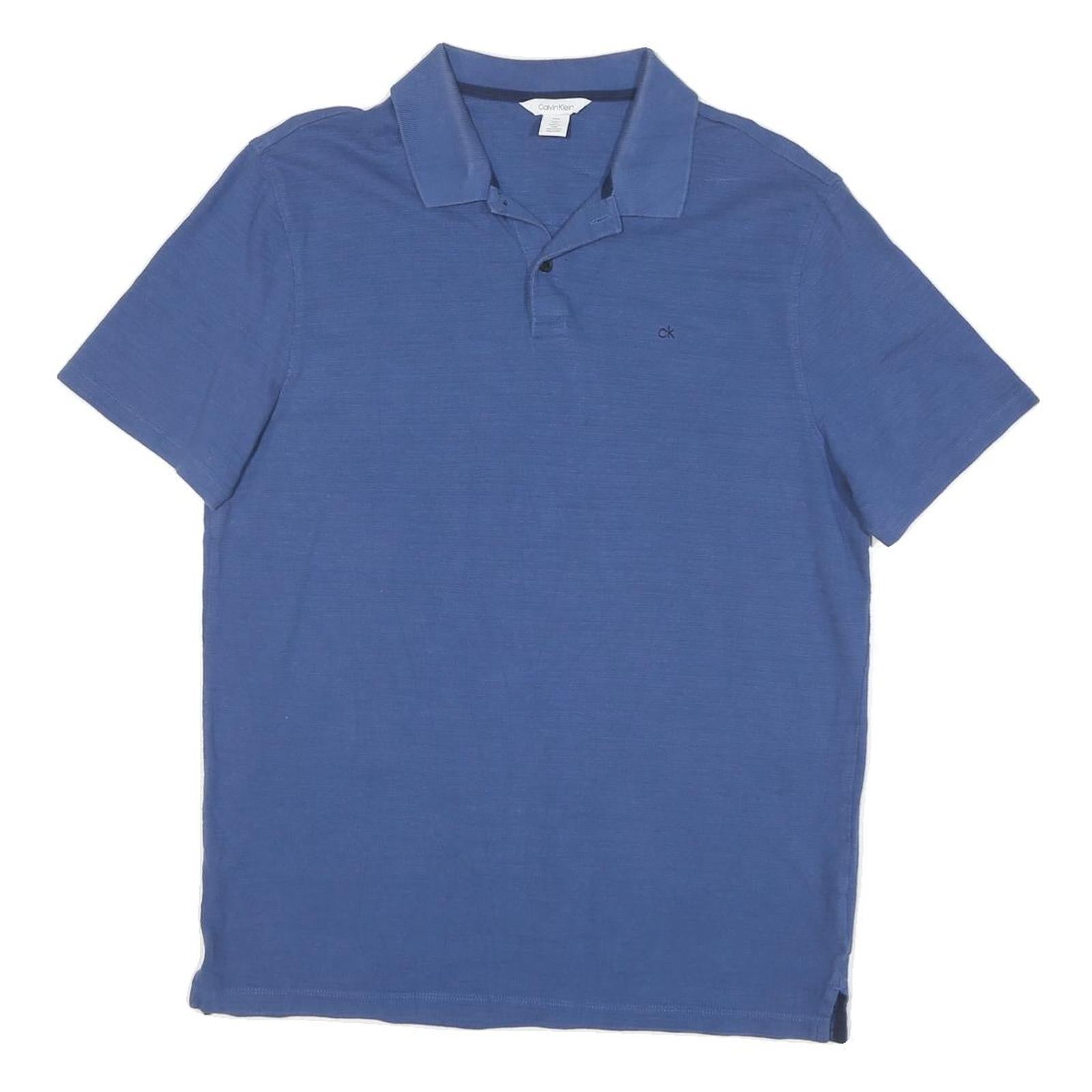 Buy CALVIN KLEIN Mens Blue Short Sleeve Plain M Cotton Blend Polo Shirt Refurbished - $28.59 CALVIN KLEIN Mens Blue Short Sleeve Plain M Cotton Blend Polo Shirt Refurbished - N/A refurbished available on Cerqular