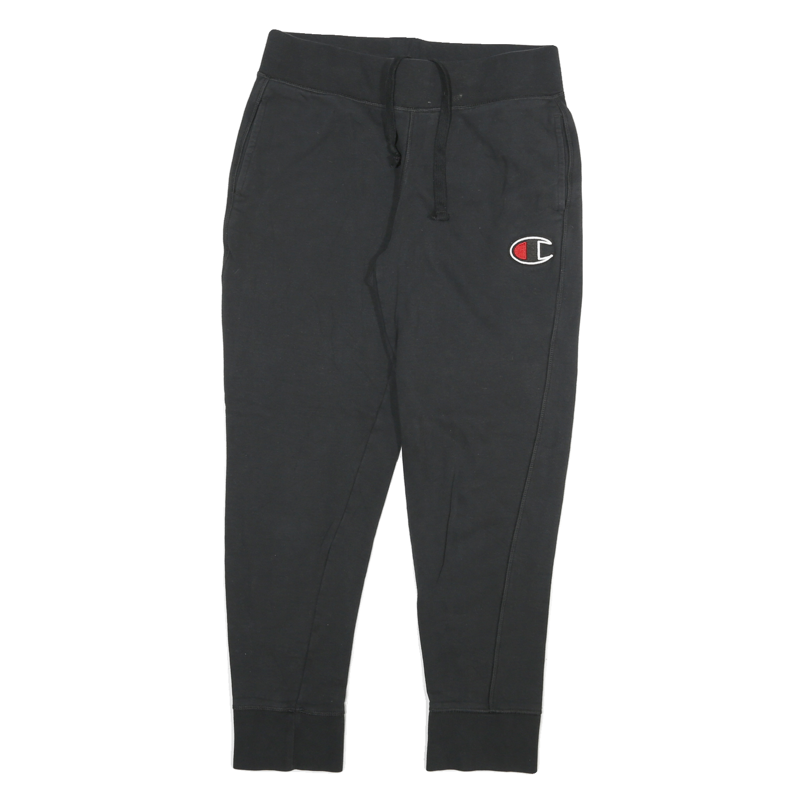 CHAMPION Womens Joggers Black Slim Tapered S W30 L28 Cotton Blend Casual Wear Refurbished - N/A refurbished available on Cerqular