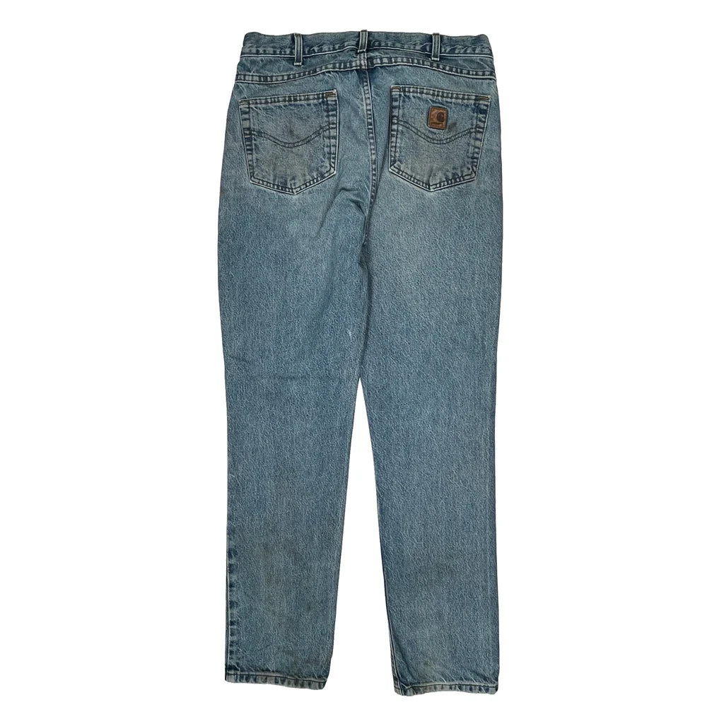 Carhartt Jeans - 34W 32L Blue Cotton Refurbished - Thrifted (note: this is a term often used to describe second- refurbished available on Cerqular