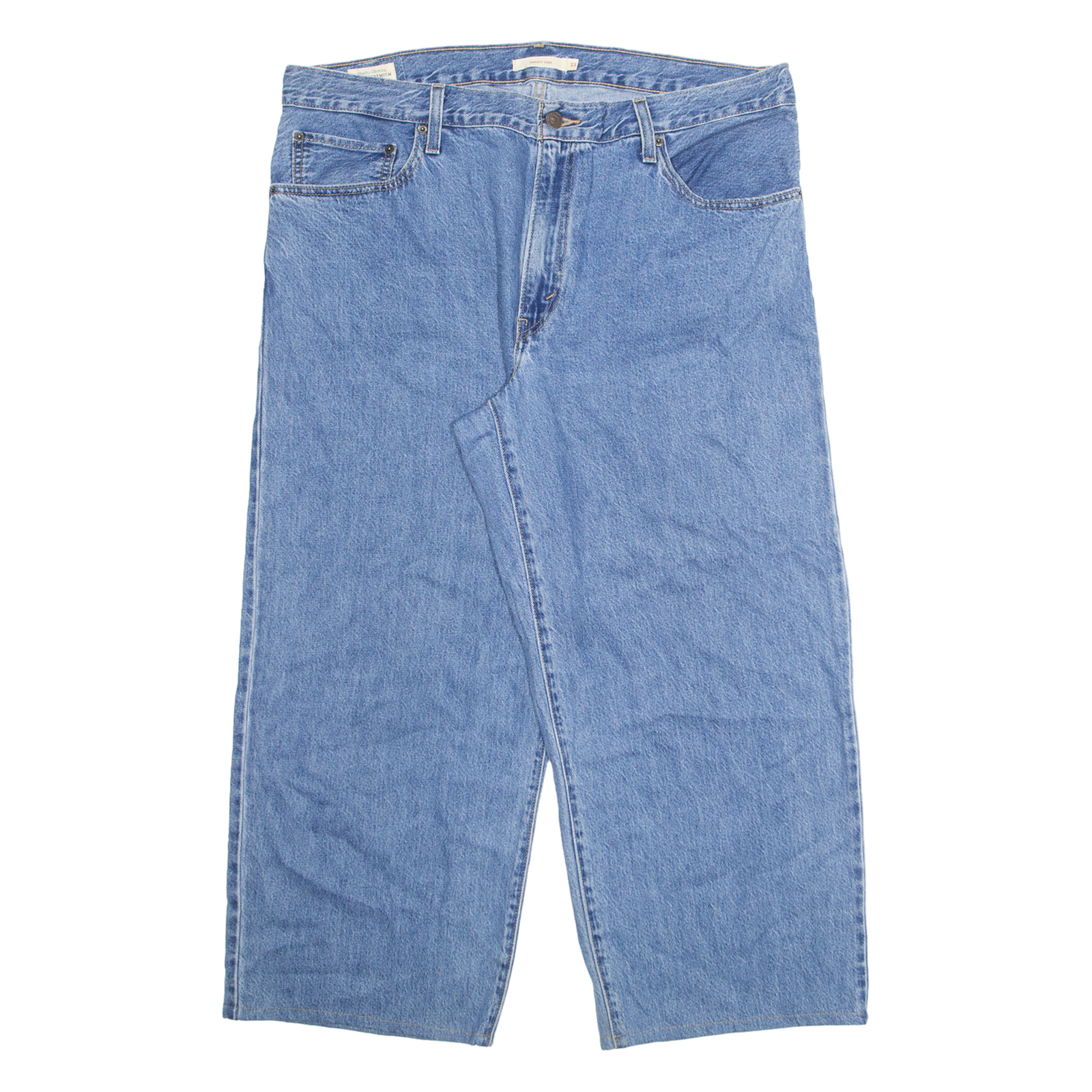 LEVI'S Womens Jeans Blue Regular Wide-Leg W38 L26 Refurbished - N/A refurbished available on Cerqular