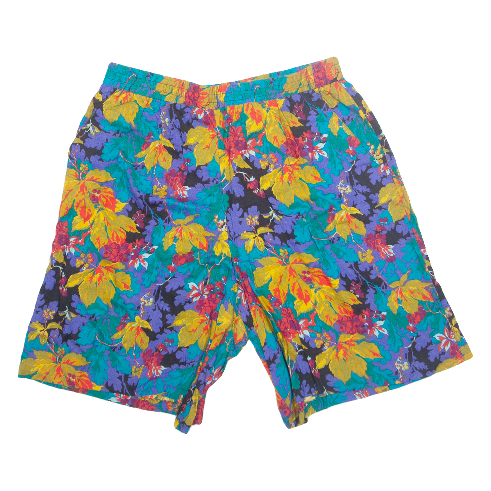 NORTON MCNORTON Womens Chino Shorts Blue 90s Floral M W30 Refurbished - N/A refurbished available on Cerqular