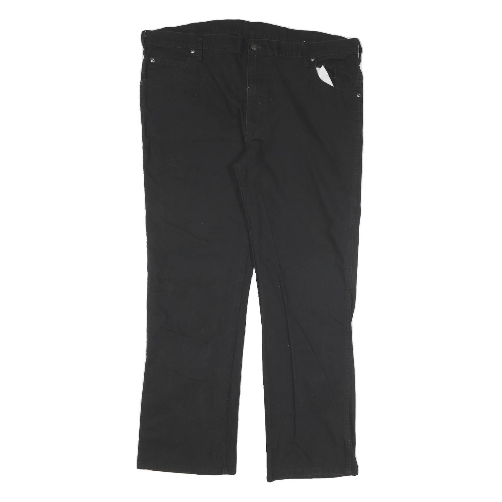 DICKIES Mens Cotton Blend Black Regular Fit Straight Leg Trousers W40 L30 Refurbished - N/A refurbished available on Cerqular
