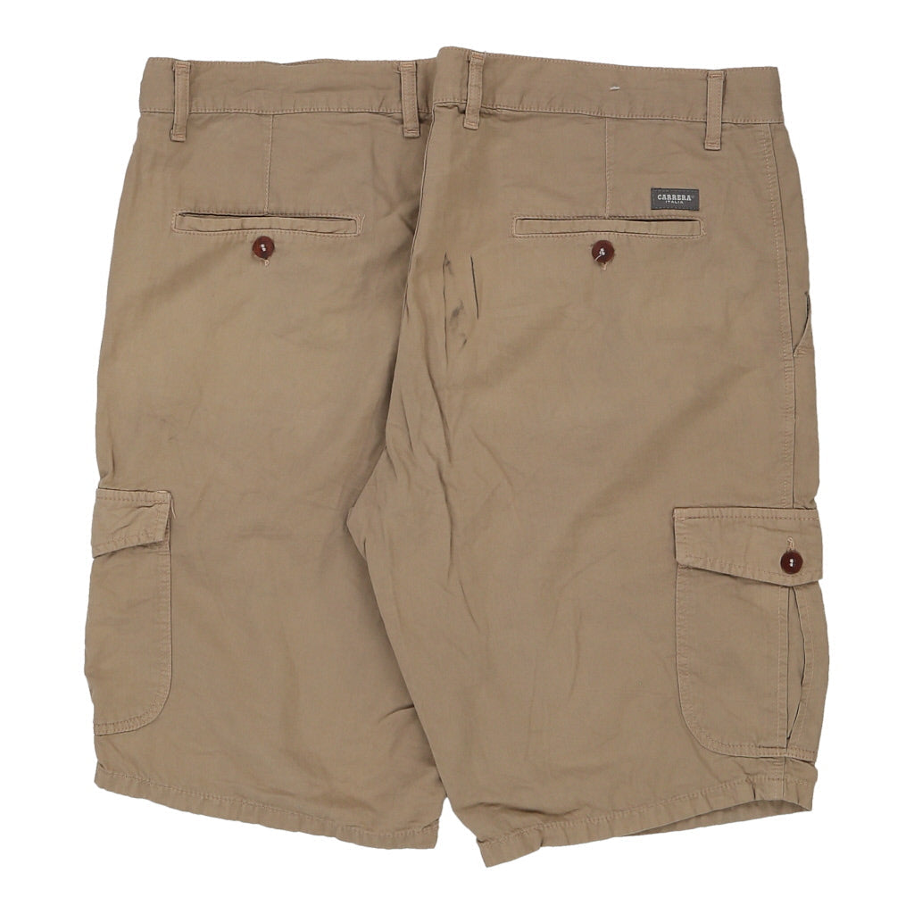 Carrera Cargo Shorts - 38W 11L Brown Cotton Refurbished - Thrifted (note: this is a term often used to describe second- refurbished available on Cerqular