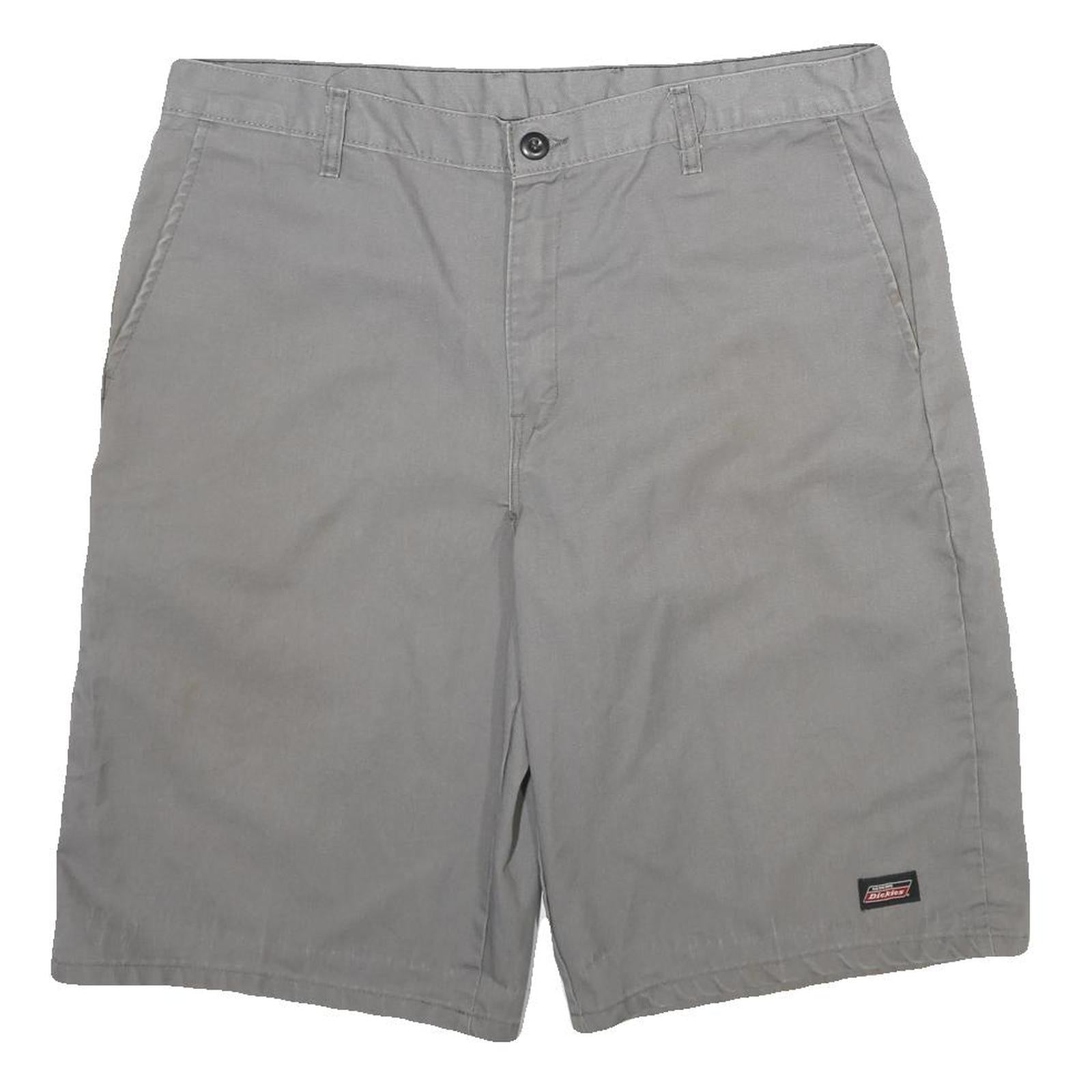 DICKIES Mens Grey Casual Shorts XL W38 Workwear Polyester Blend Comfort Refurbished - N/A refurbished available on Cerqular