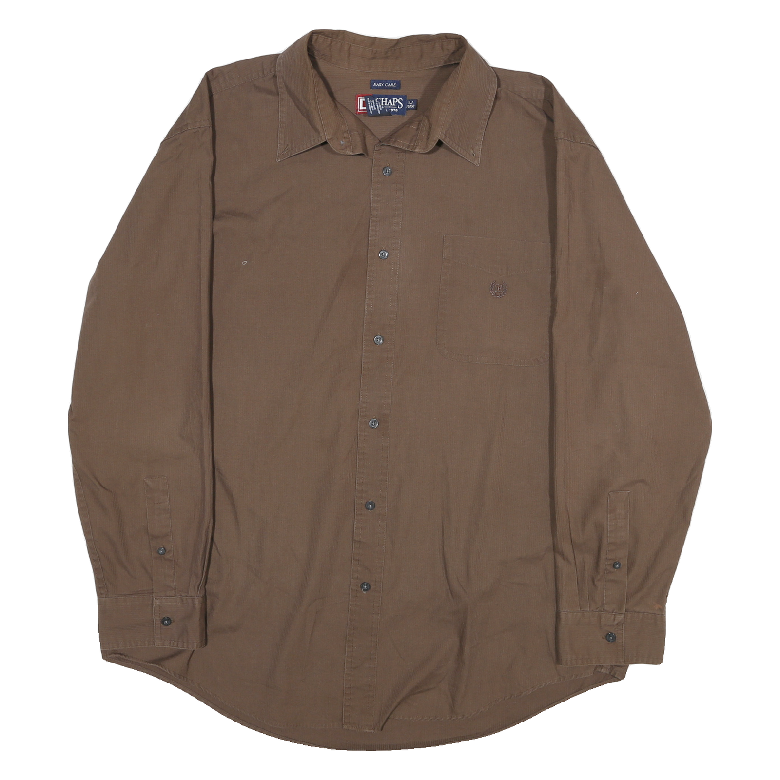 Buy CHAPS Mens Brown Shirt XL Cotton Blend Casual Long Sleeve Button Closure Refurbished - $22.09 CHAPS Mens Brown Shirt XL Cotton Blend Casual Long Sleeve Button Closure Refurbished - N/A refurbished available on Cerqular