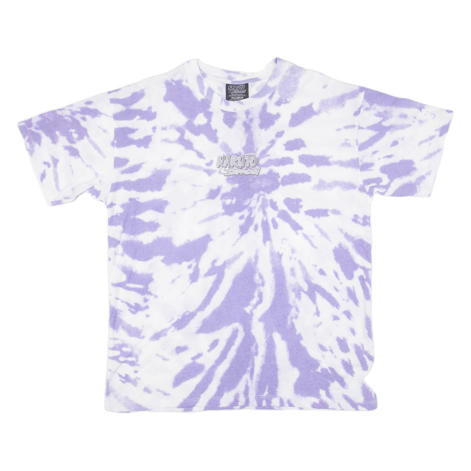 PULL&BEAR Mens Tie Dye T-Shirt Purple L Refurbished - N/A refurbished available on Cerqular