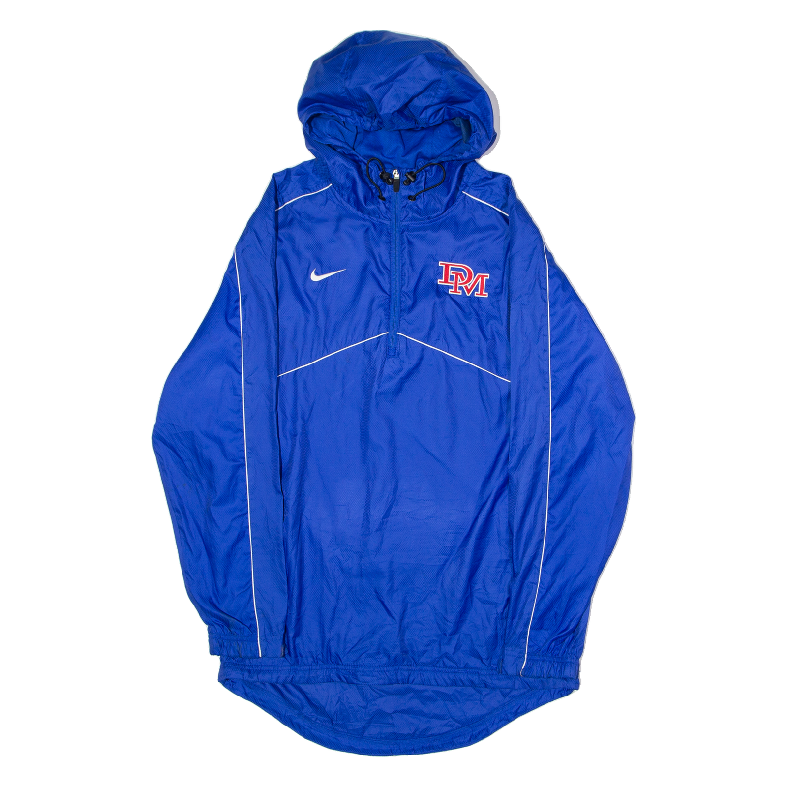 NIKE DeMatha Football Mens Pullover Jacket Blue USA Hooded S Refurbished - N/A refurbished available on Cerqular