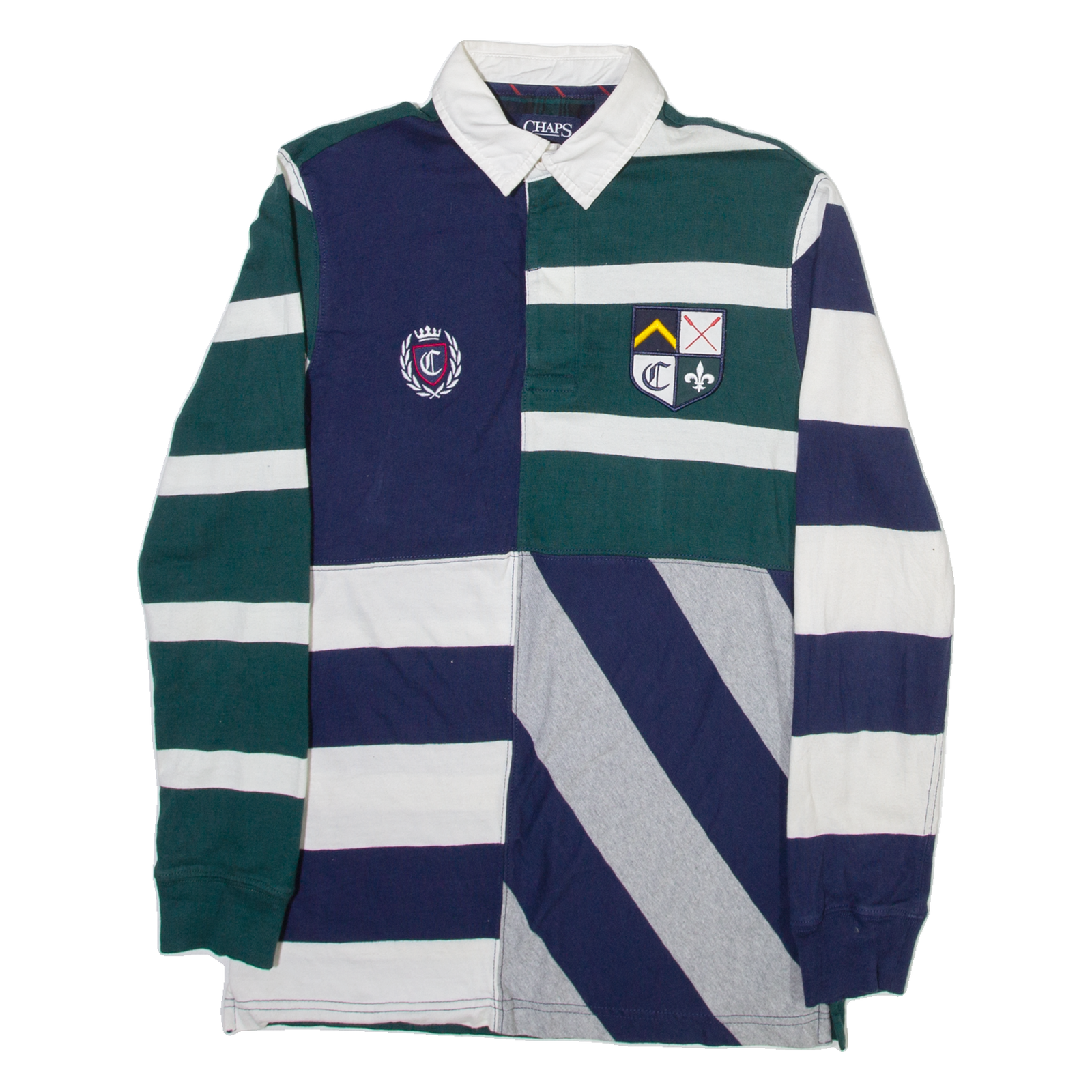 Buy CHAPS Mens Polo Shirt Blue Striped Long Sleeve XS Refurbished - $44.19 CHAPS Mens Polo Shirt Blue Striped Long Sleeve XS Refurbished - N/A refurbished available on Cerqular