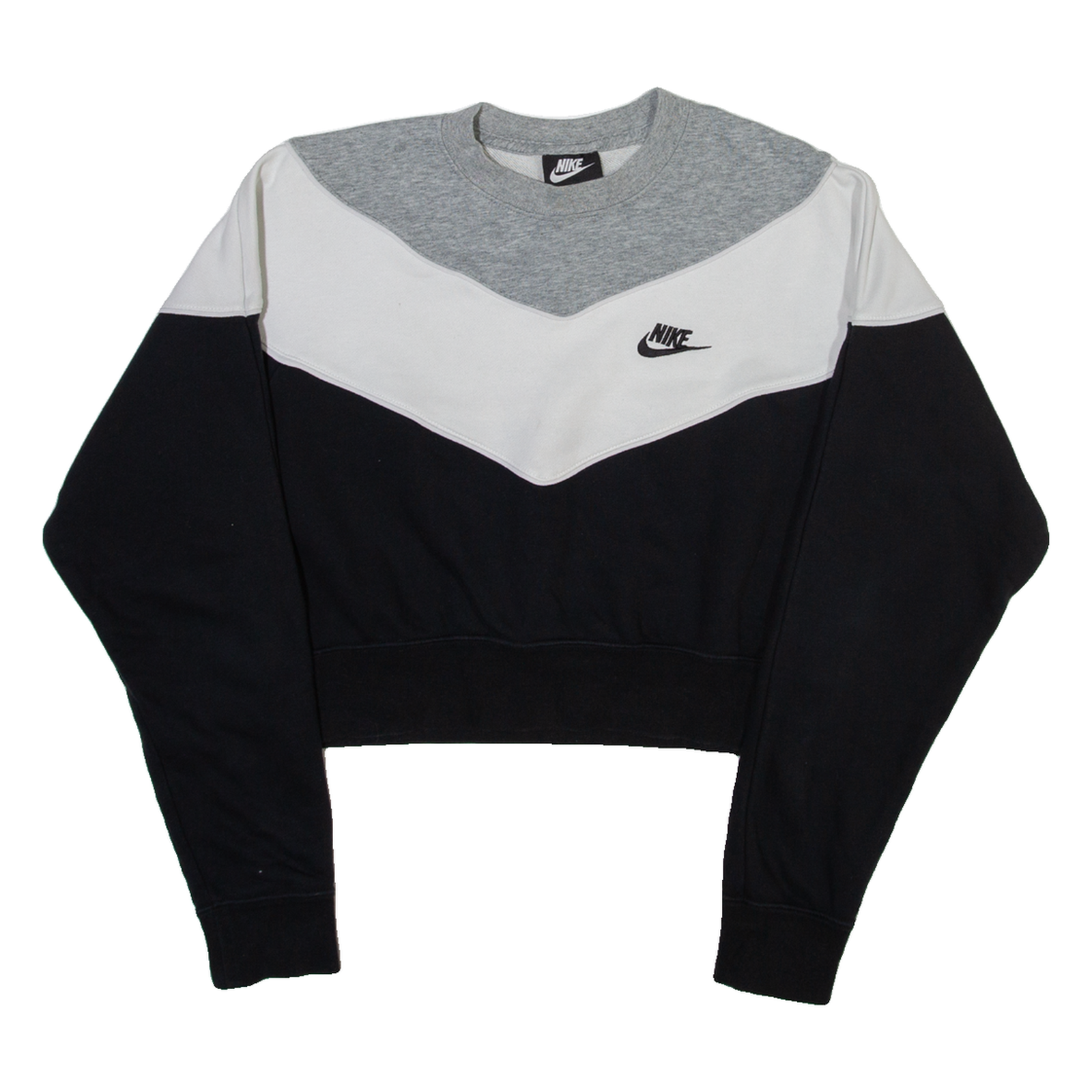 NIKE Cropped Womens Sweatshirt Black M Refurbished - N/A refurbished available on Cerqular