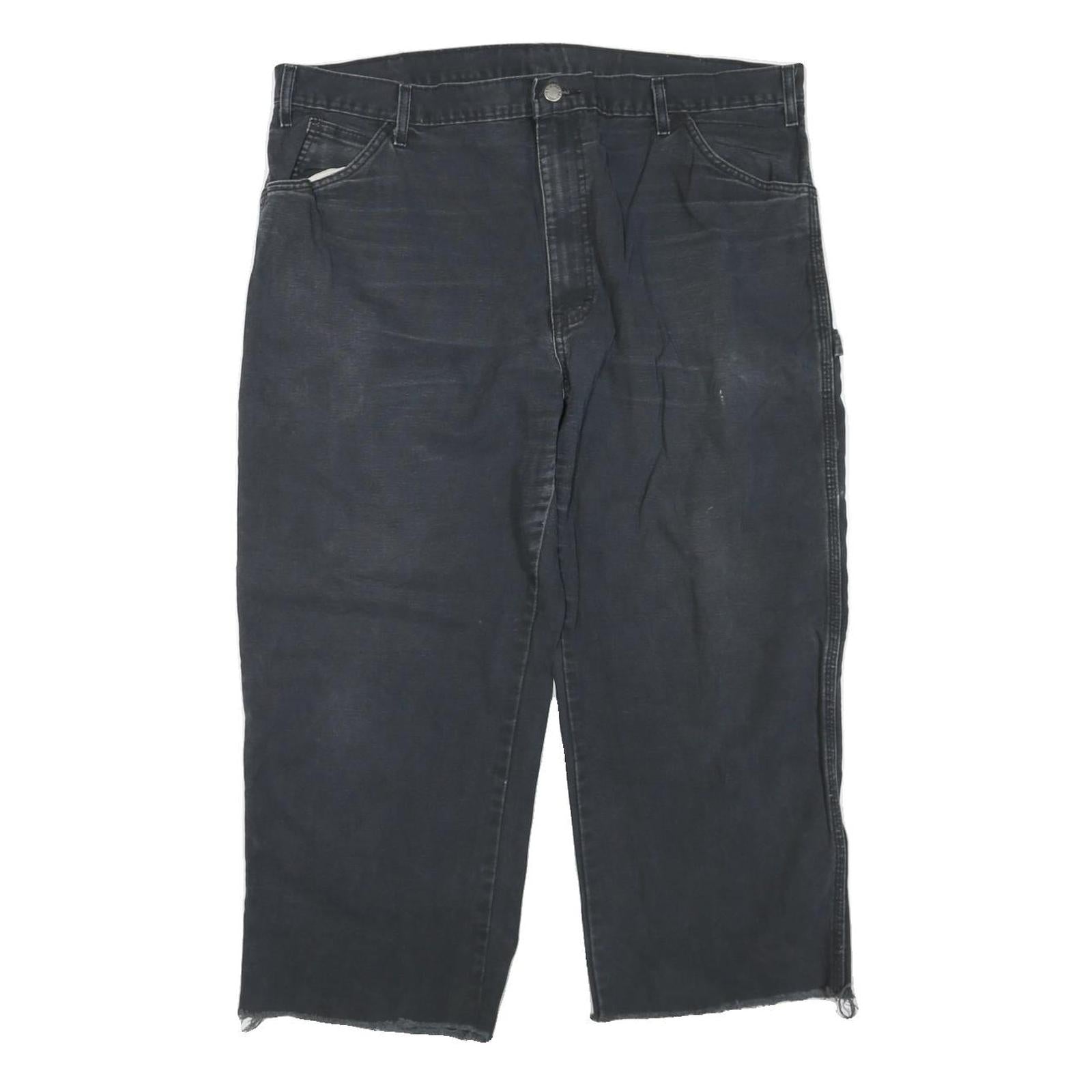DICKIES Mens Cotton Blend Black Regular Fit Straight Leg Trousers W40 L23 Refurbished - N/A refurbished available on Cerqular