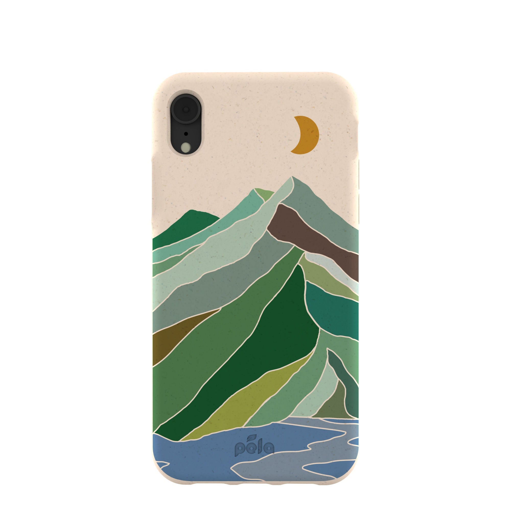 Seashell Mountain Sketch iPhone XR Case Refurbished - Pela Case refurbished available on Cerqular